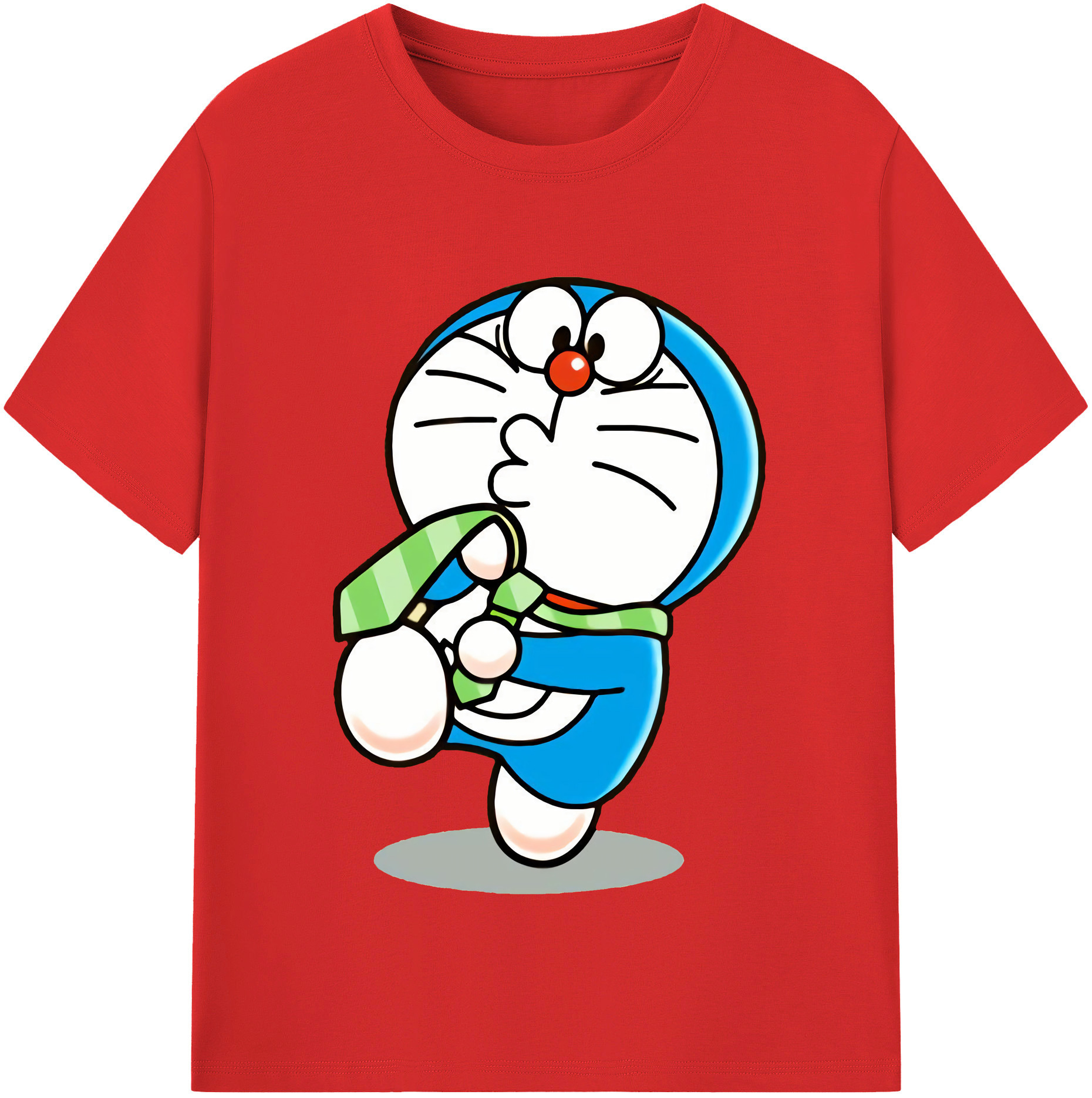 （画像用） ドラえもん Doraemon レディースカジュアルプリントTシャツ（綿100％）
