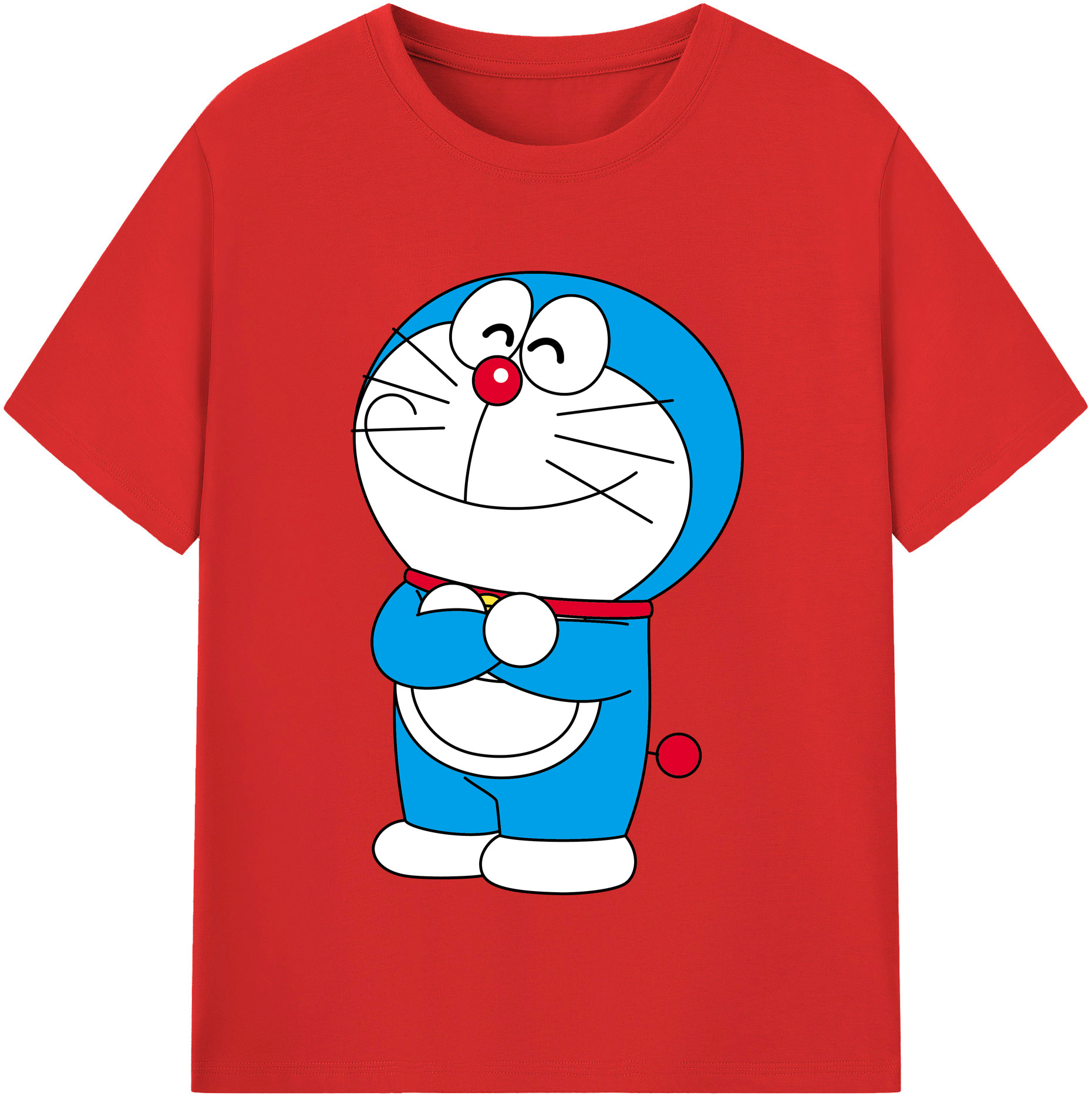 （画像用） ドラえもん Doraemon レディースカジュアルプリントTシャツ（綿100％）