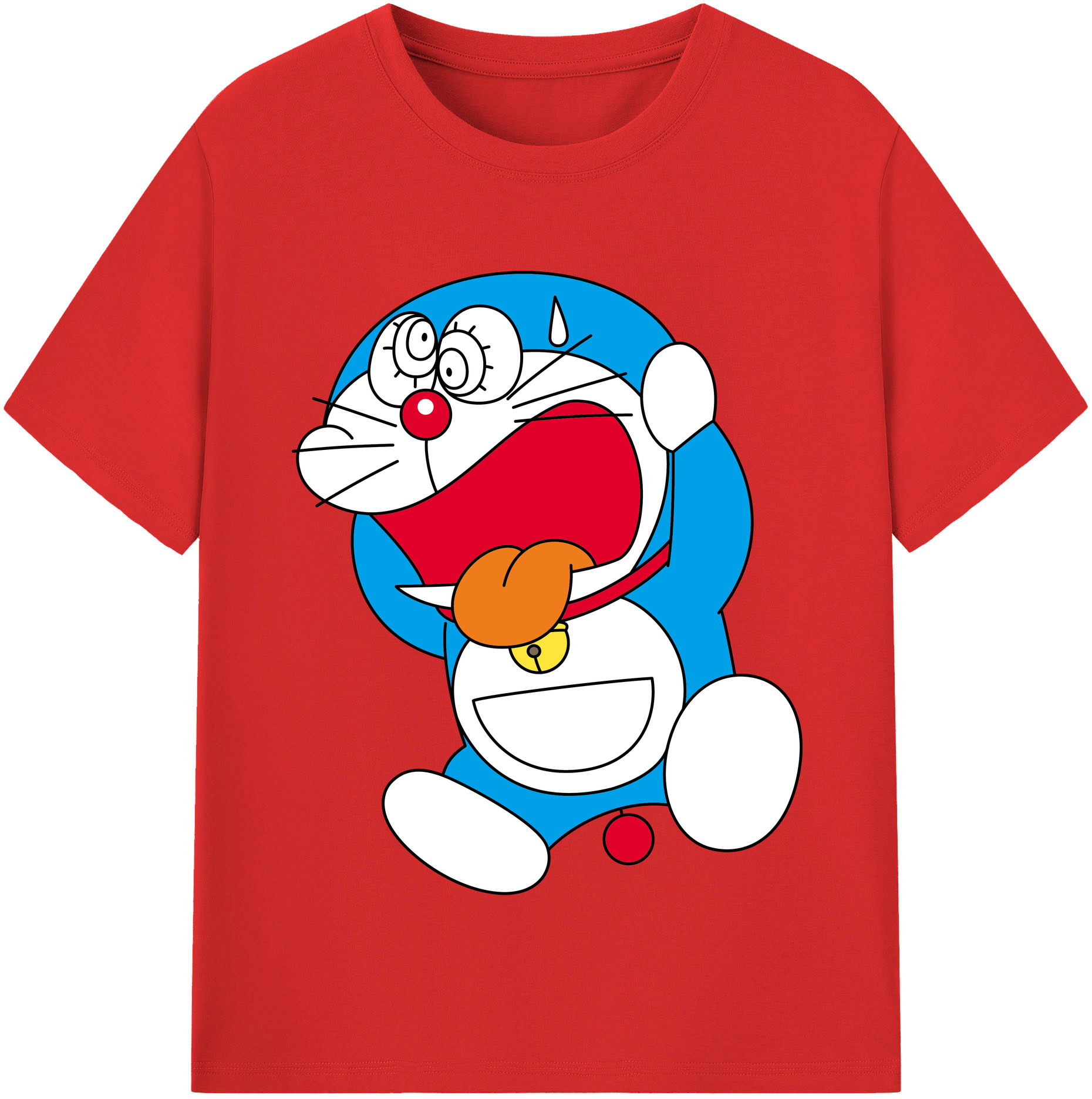 （画像用） ドラえもん Doraemon レディースカジュアルプリントTシャツ（綿100％）