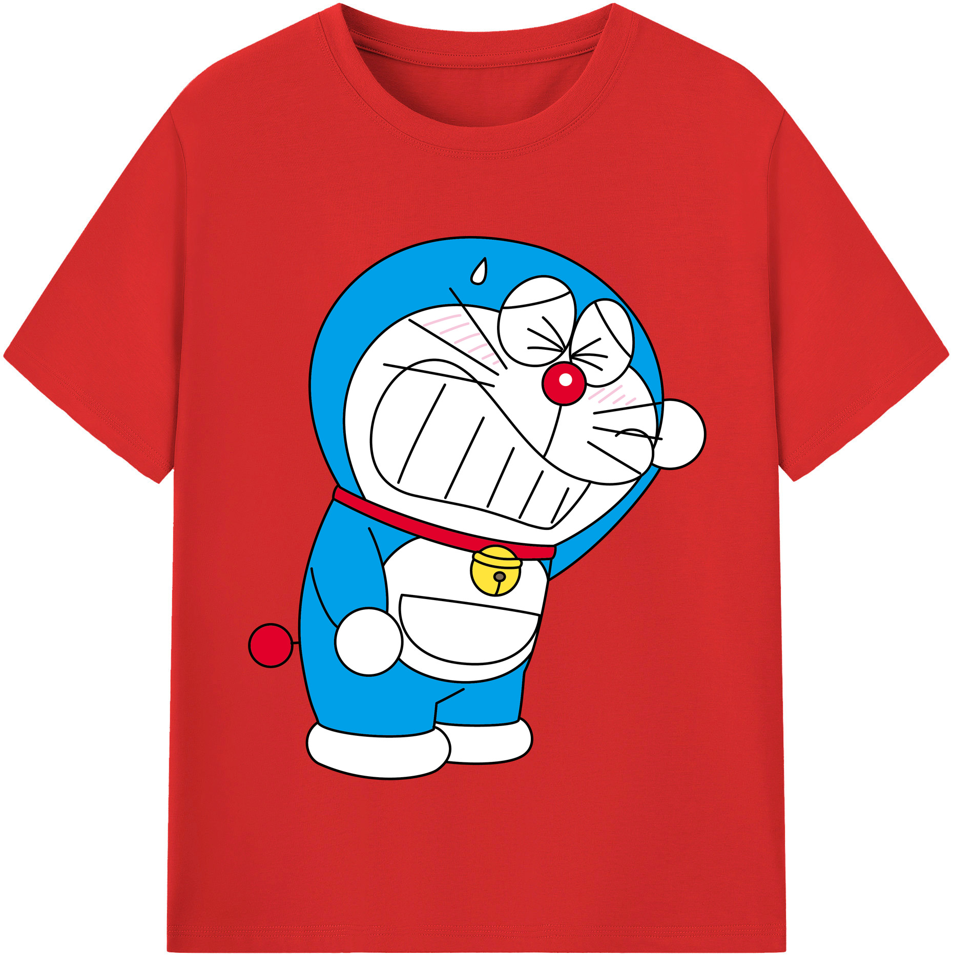 （画像用） ドラえもん Doraemon レディースカジュアルプリントTシャツ（綿100％）