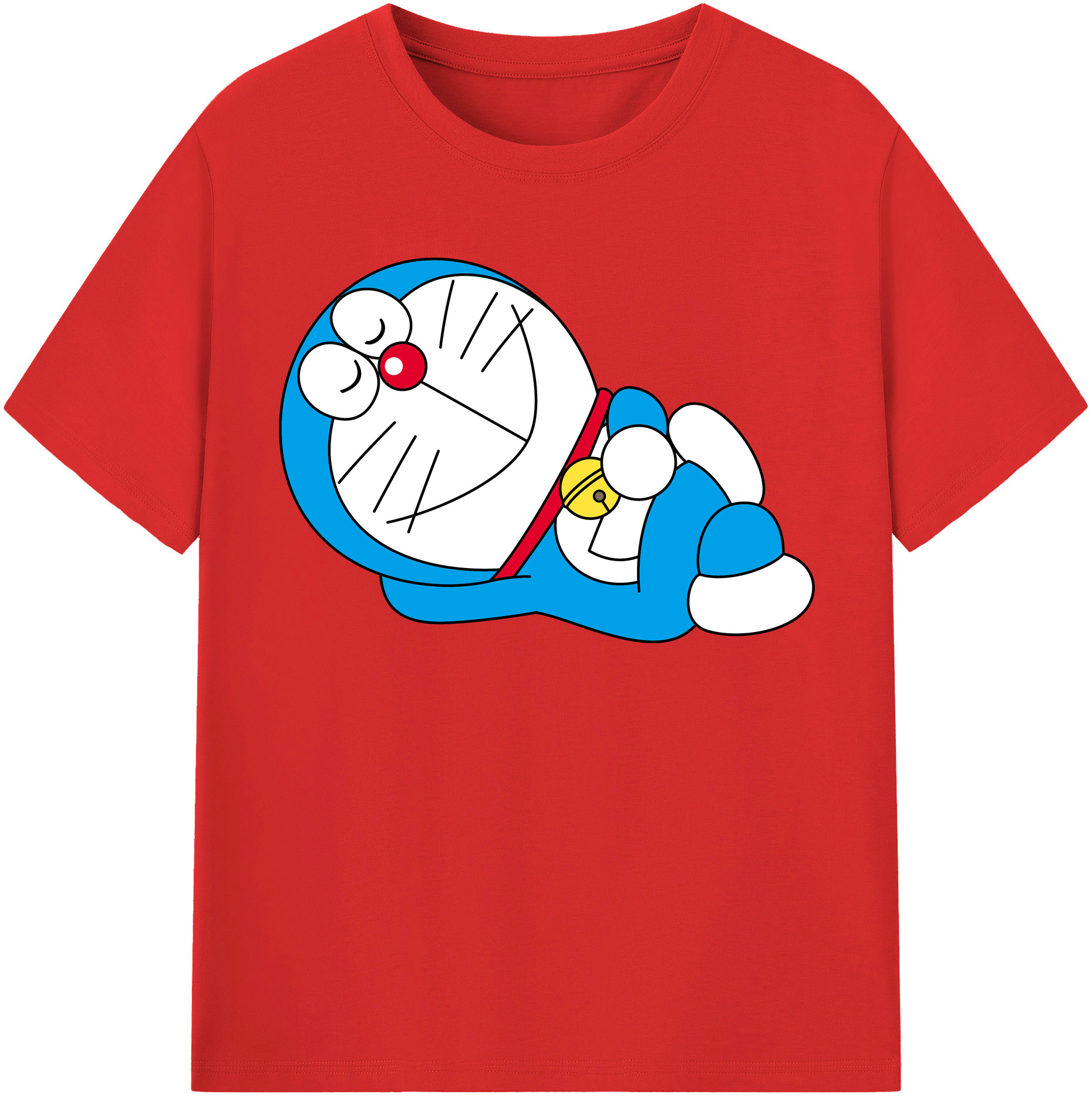（画像用） ドラえもん Doraemon レディースカジュアルプリントTシャツ（綿100％）