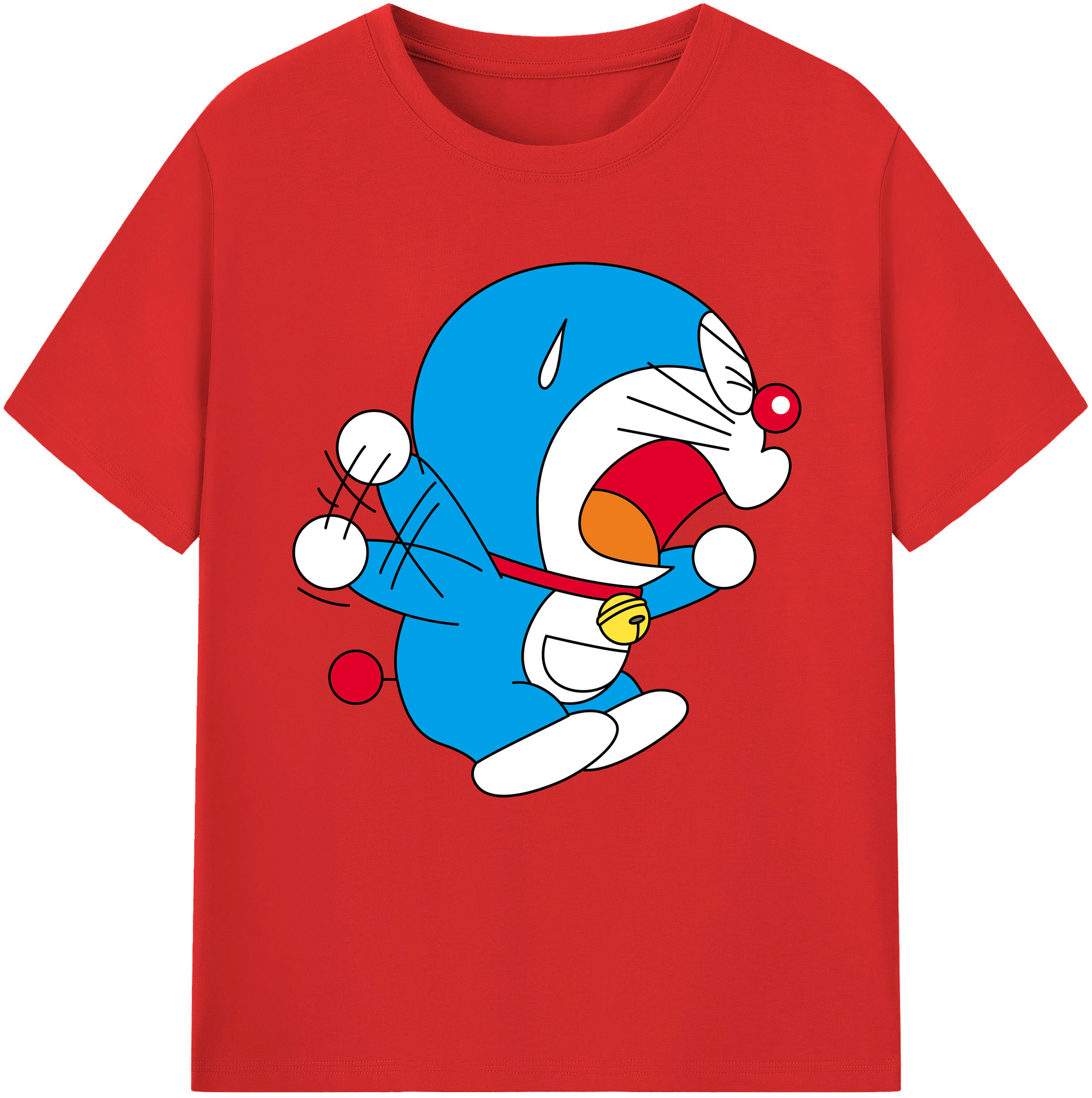 （画像用） ドラえもん Doraemon レディースカジュアルプリントTシャツ（綿100％）
