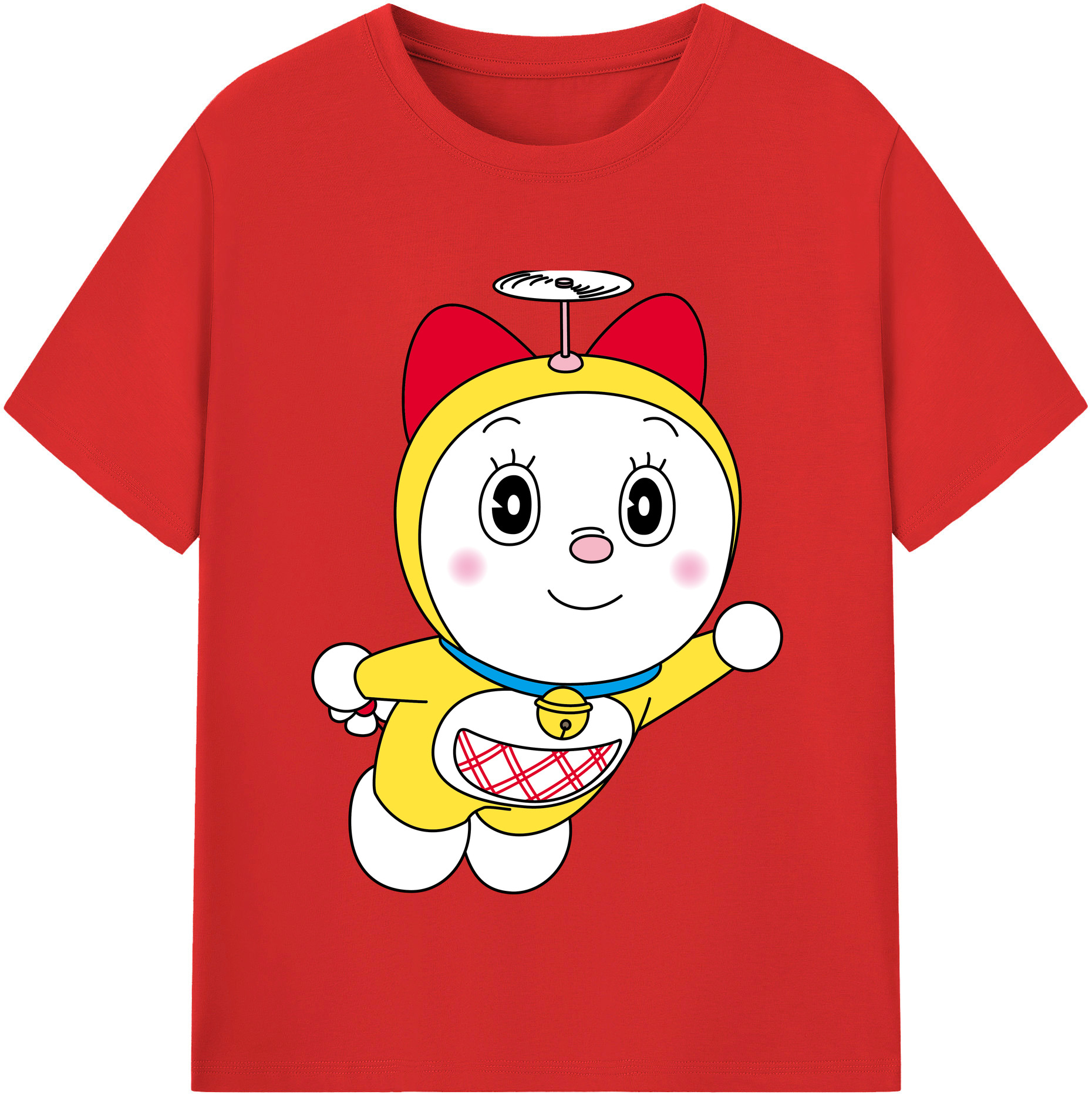 （画像用） ドラえもん ドラミ Doraemon Dorami レディースカジュアルプリントTシャツ（綿100％）