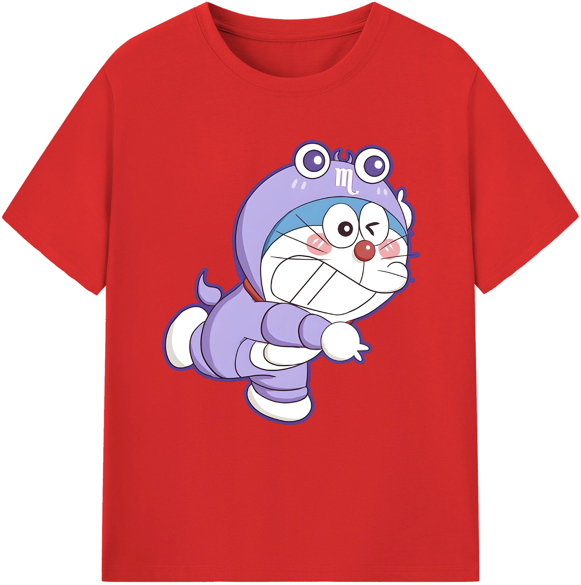 （画像用） ドラえもん Doraemon レディースカジュアルプリントTシャツ（綿100％）