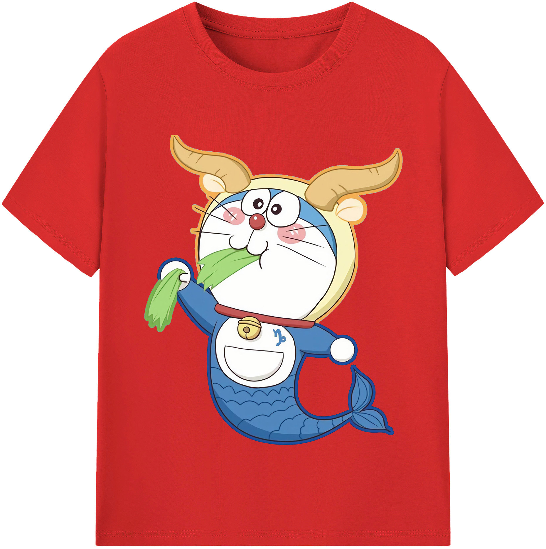 （画像用） ドラえもん Doraemon レディースカジュアルプリントTシャツ（綿100％）