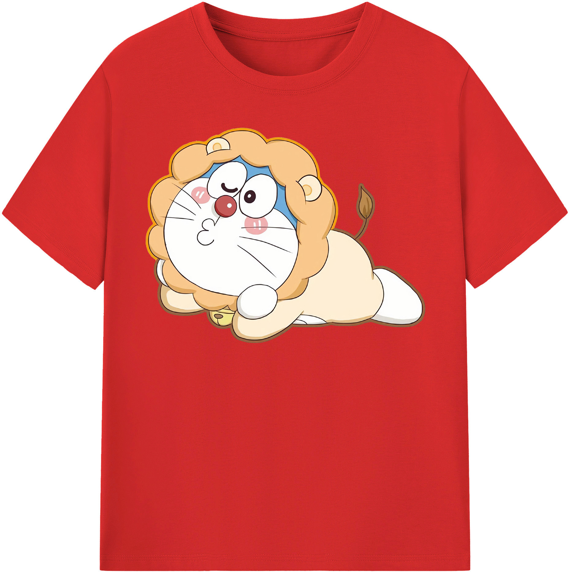 （画像用） ドラえもん Doraemon レディースカジュアルプリントTシャツ（綿100％）