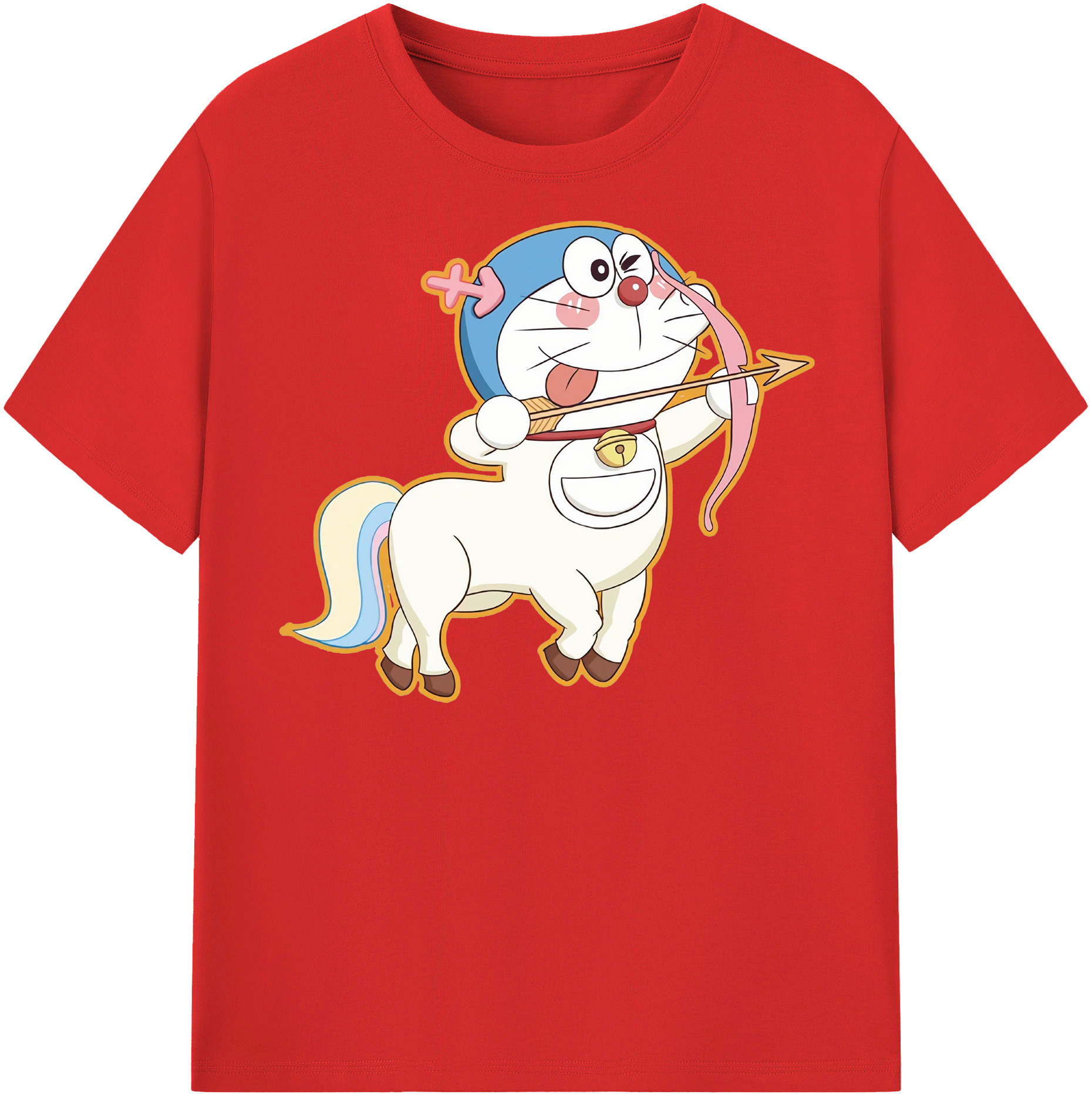 （画像用） ドラえもん Doraemon レディースカジュアルプリントTシャツ（綿100％）