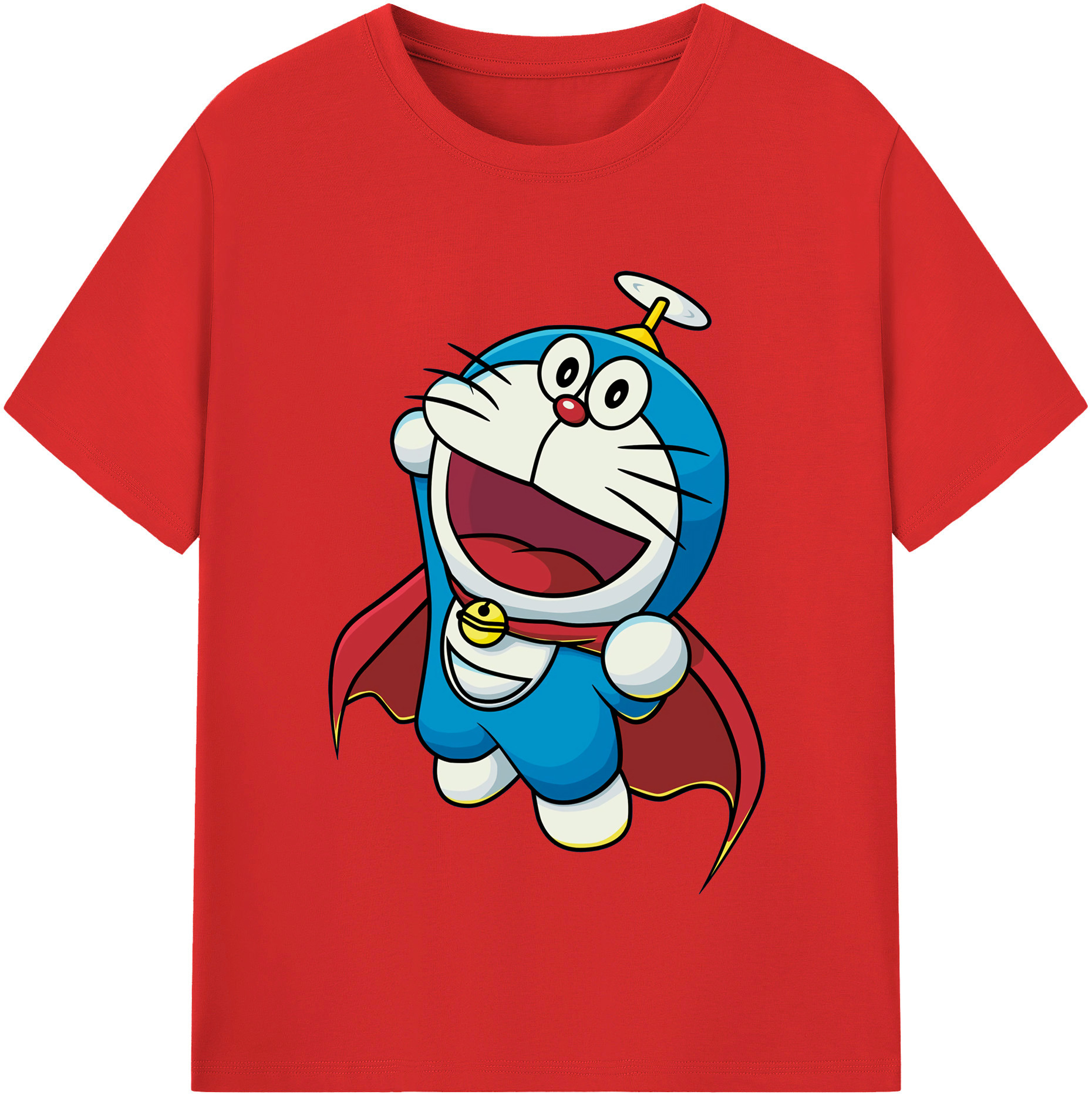 （画像用） ドラえもん Doraemon レディースカジュアルプリントTシャツ（綿100％）