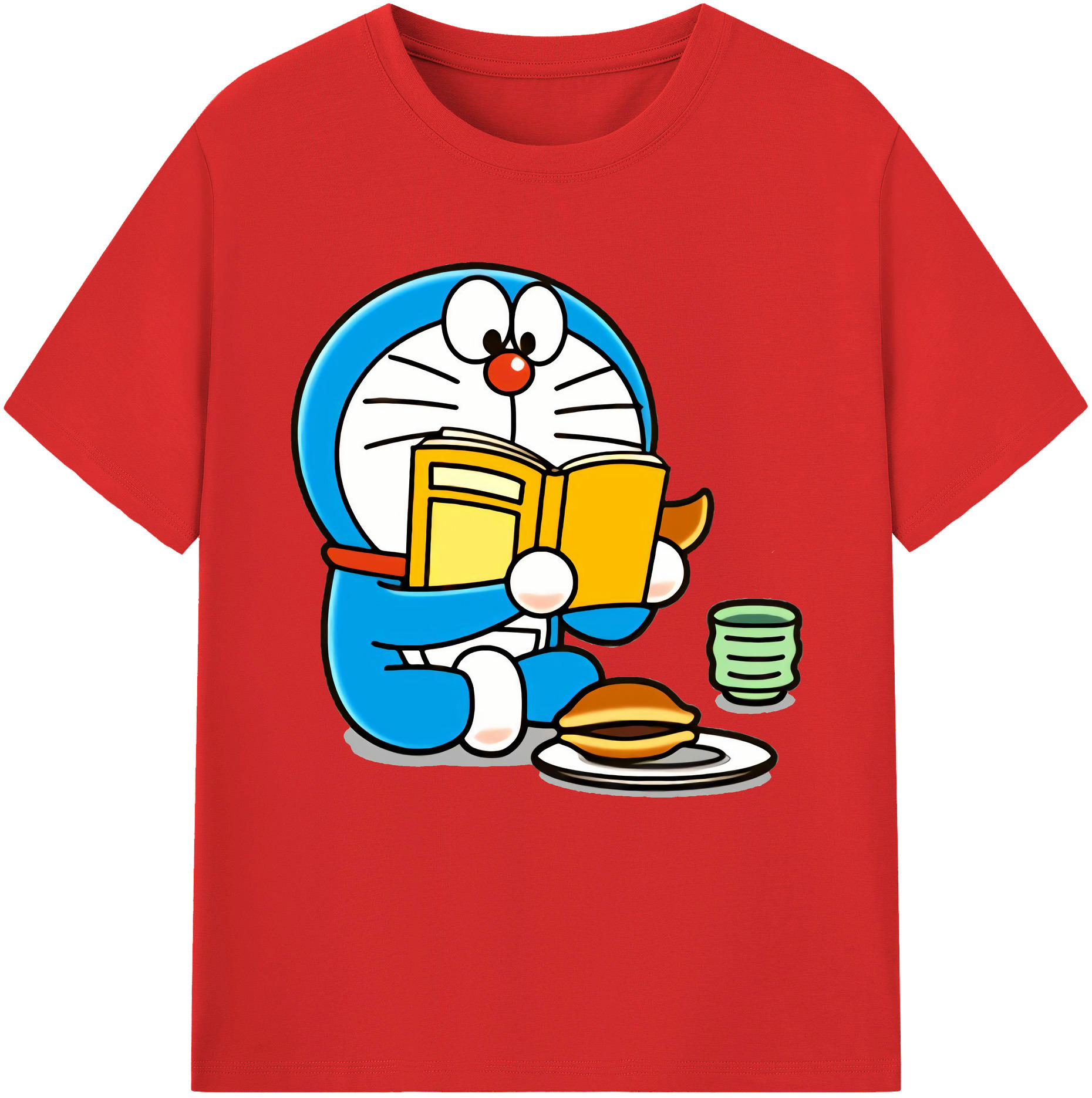 （画像用） ドラえもん Doraemon レディースカジュアルプリントTシャツ（綿100％）