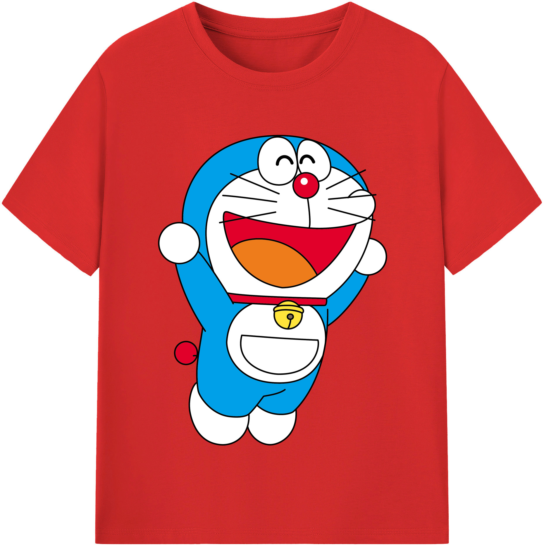 （画像用） ドラえもん Doraemon レディースカジュアルプリントTシャツ（綿100％）