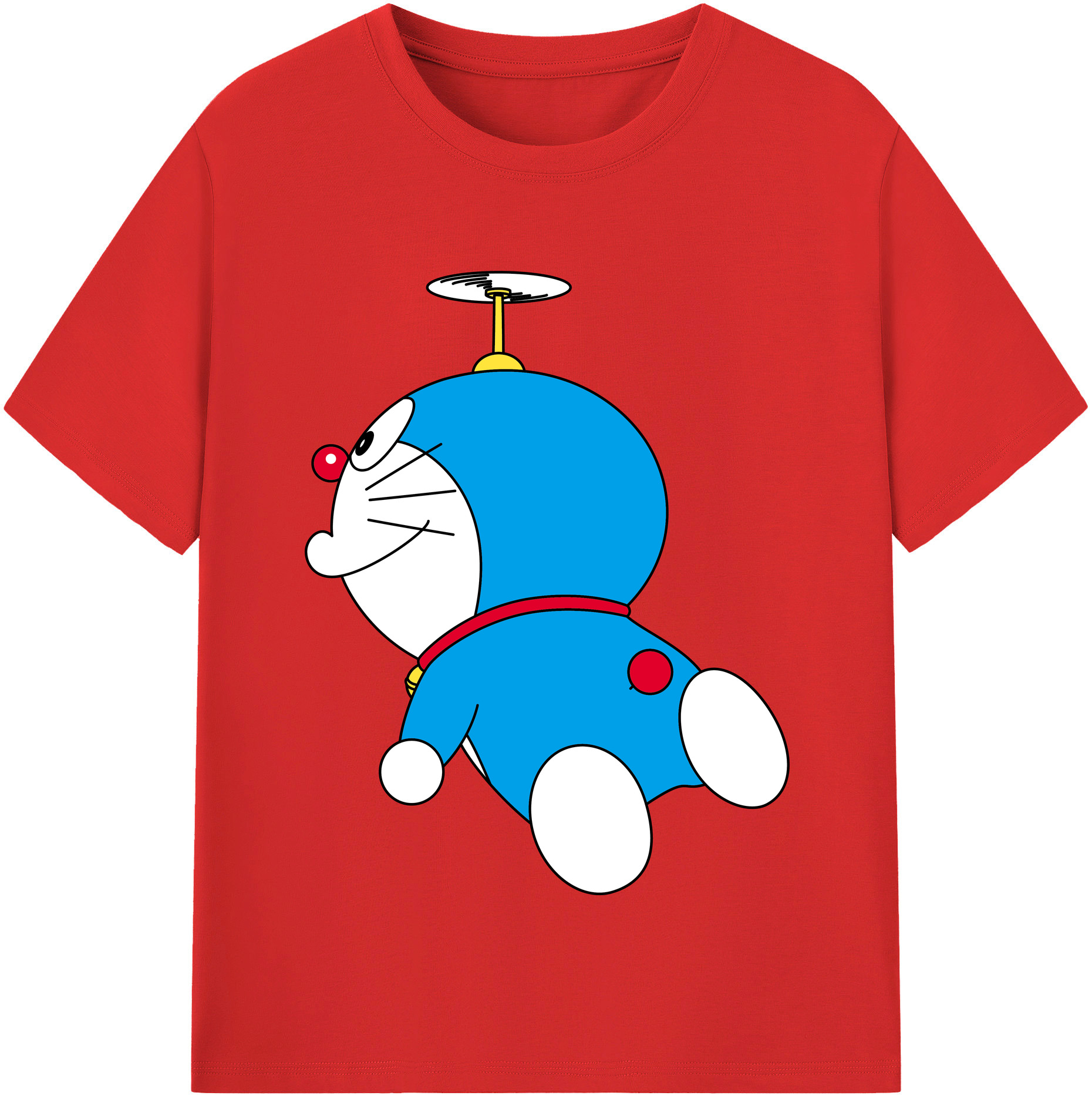（画像用） ドラえもん Doraemon レディースカジュアルプリントTシャツ（綿100％）