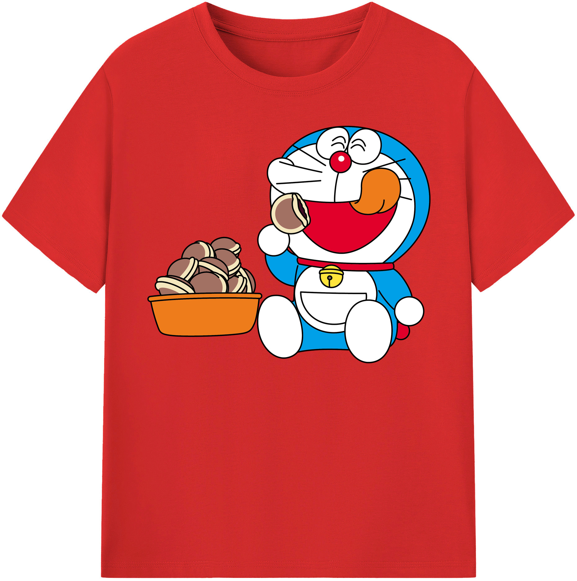 （画像用） ドラえもん Doraemon レディースカジュアルプリントTシャツ（綿100％）