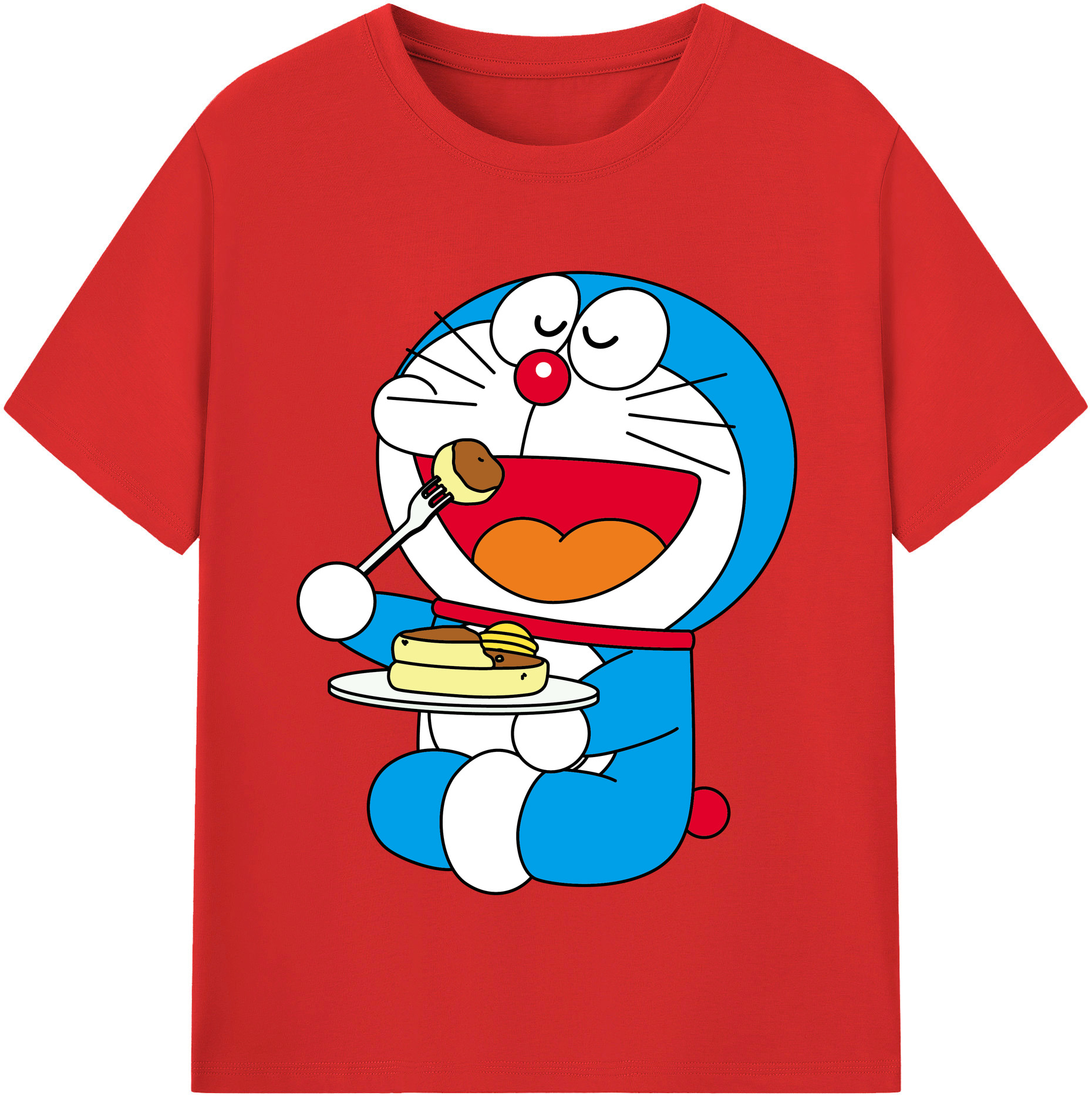 （画像用） ドラえもん Doraemon レディースカジュアルプリントTシャツ（綿100％）