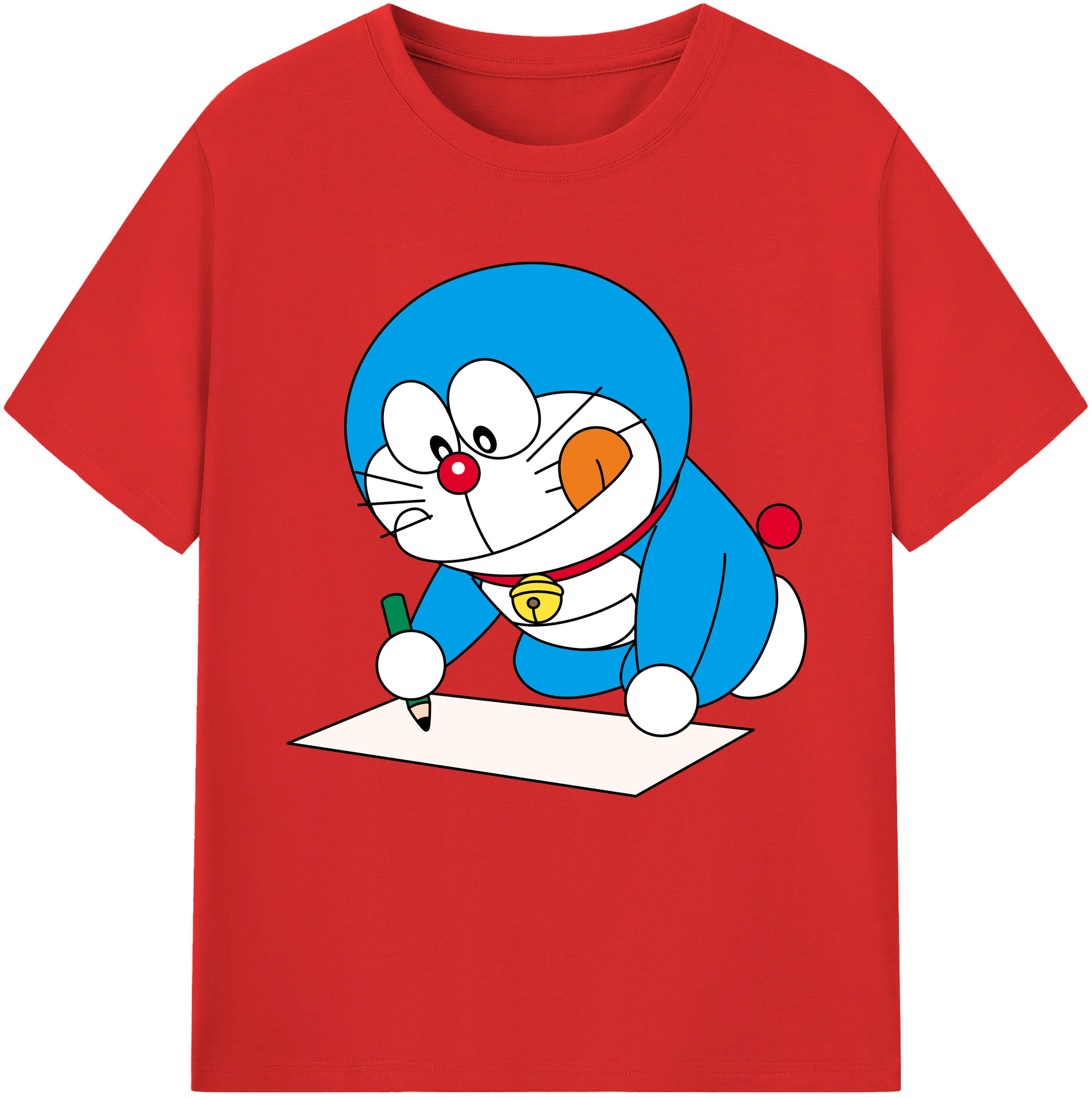 （画像用） ドラえもん Doraemon レディースカジュアルプリントTシャツ（綿100％）