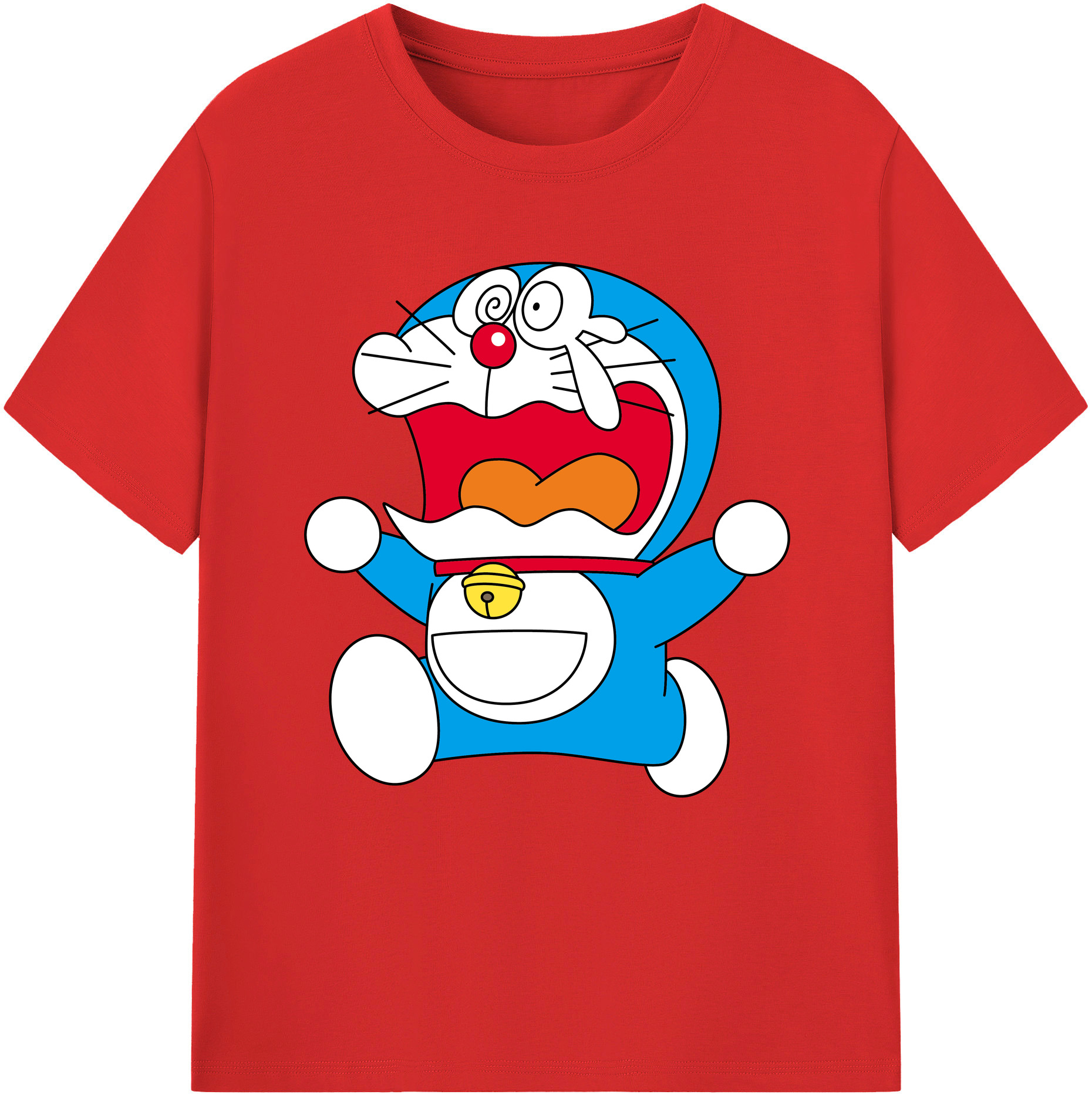 （画像用） ドラえもん Doraemon レディースカジュアルプリントTシャツ（綿100％）