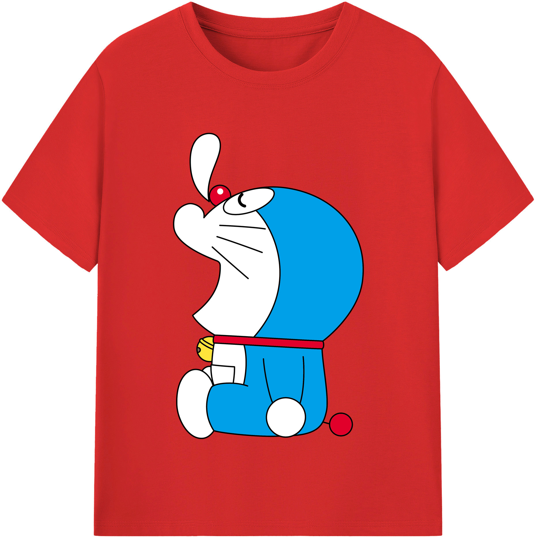 （画像用） ドラえもん Doraemon レディースカジュアルプリントTシャツ（綿100％）