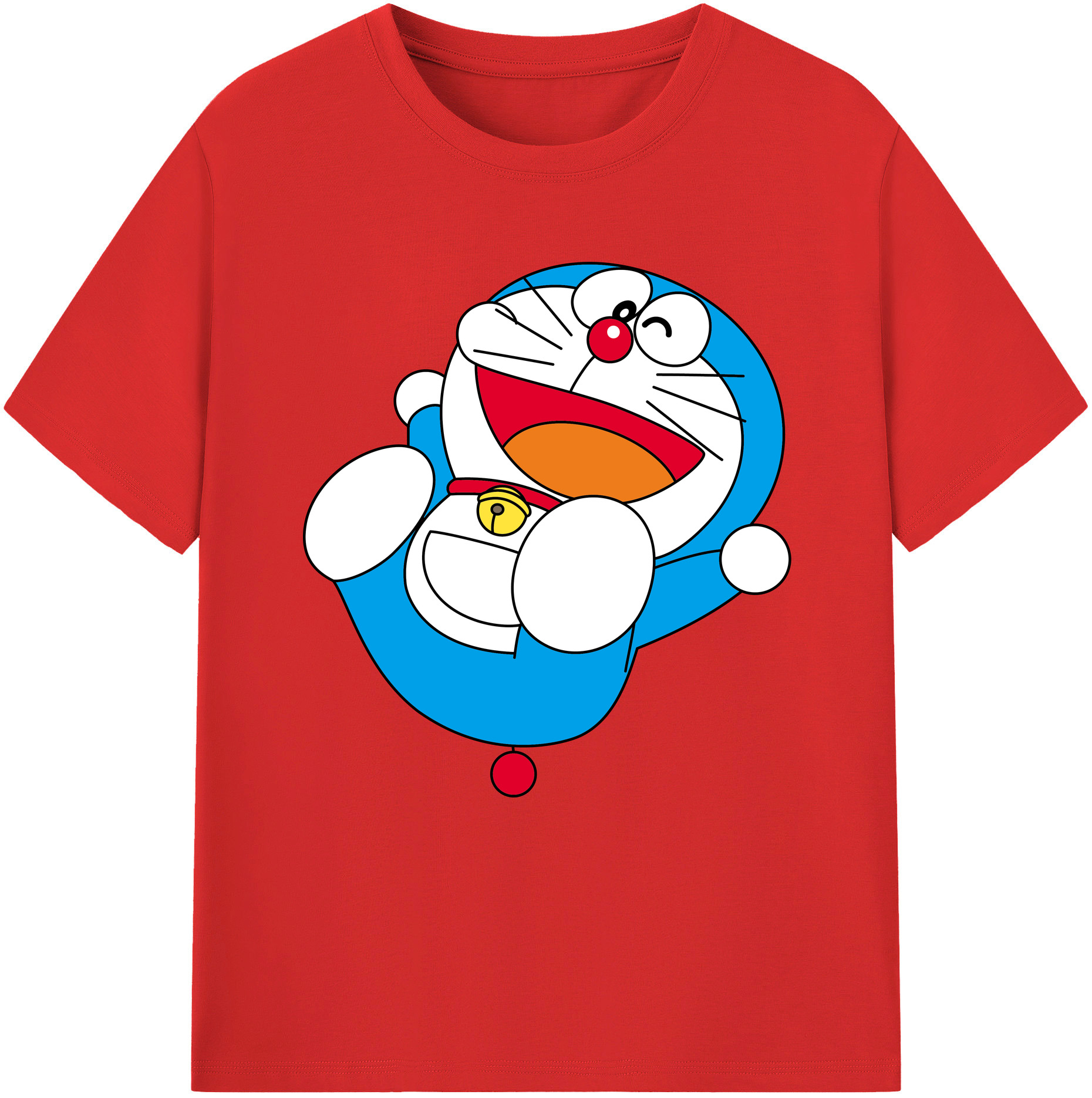 （画像用） ドラえもん Doraemon レディースカジュアルプリントTシャツ（綿100％）