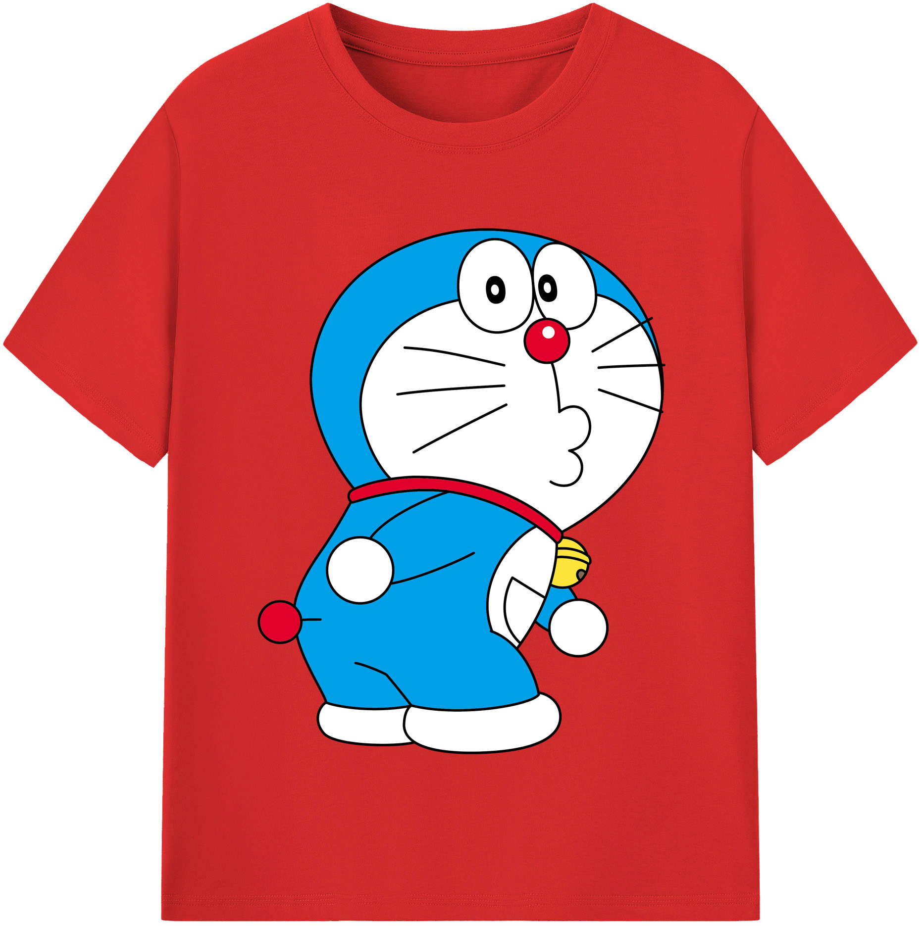 （画像用） ドラえもん Doraemon レディースカジュアルプリントTシャツ（綿100％）