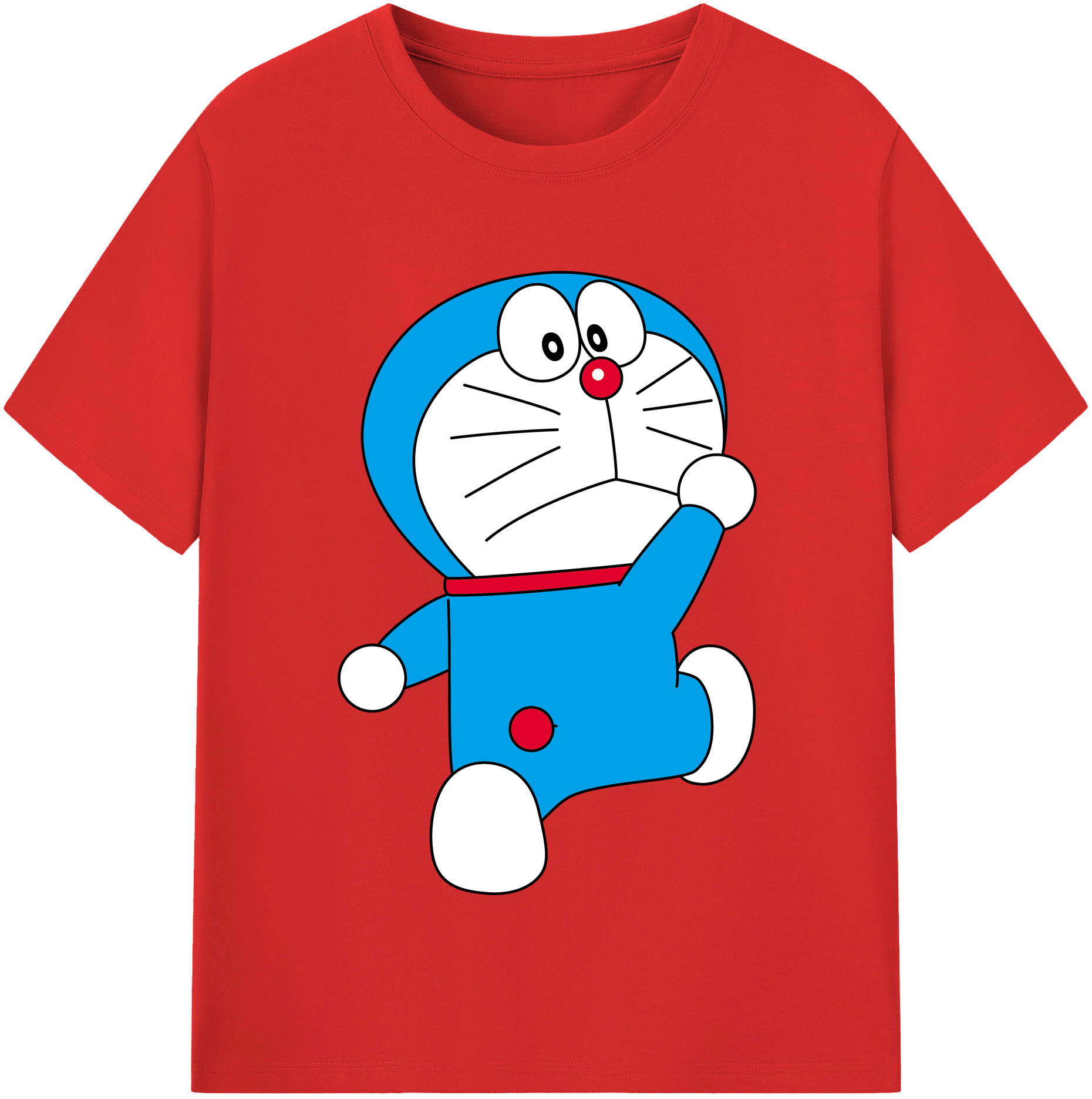 （画像用） ドラえもん Doraemon レディースカジュアルプリントTシャツ（綿100％）