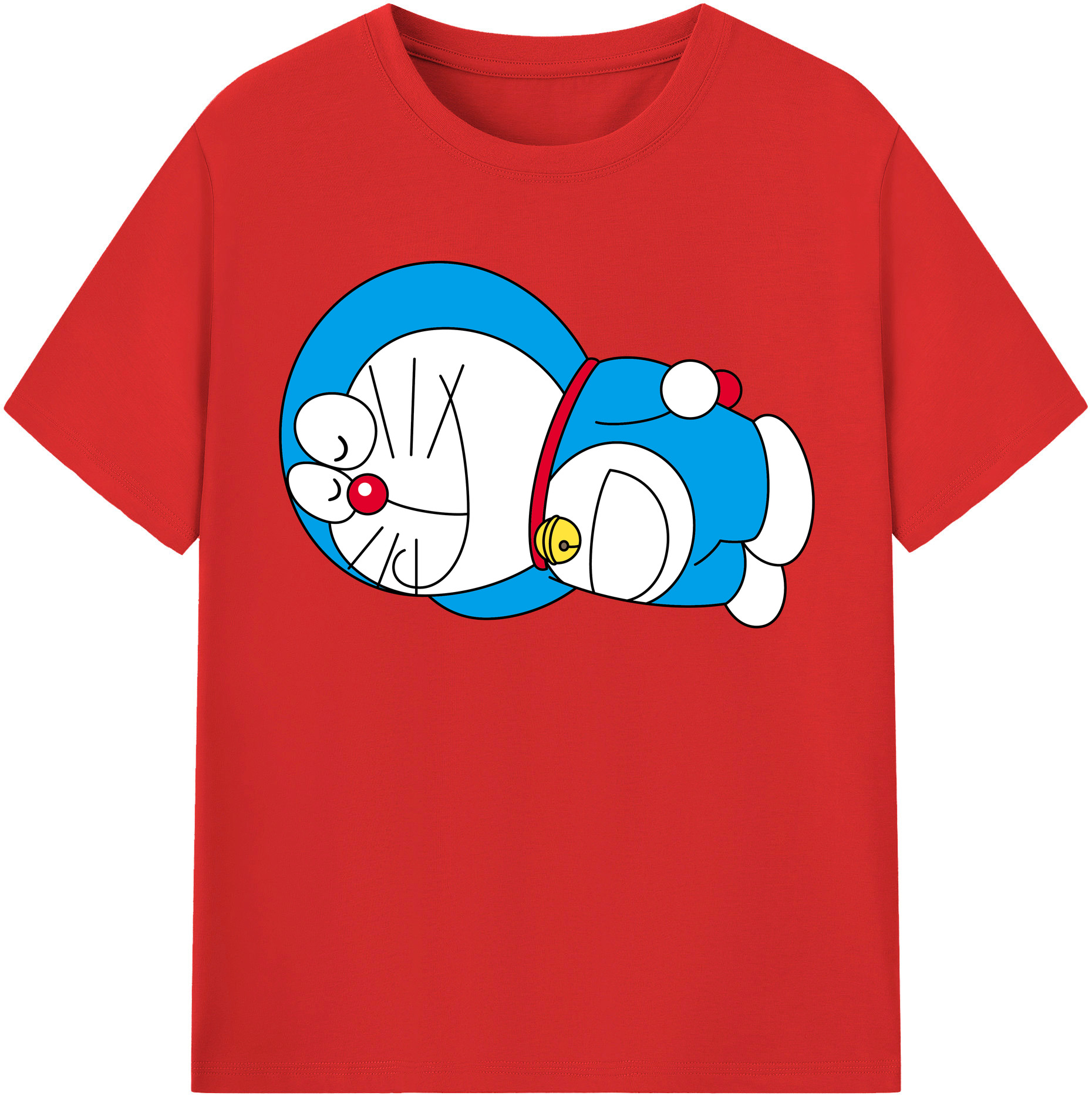 （画像用） ドラえもん Doraemon レディースカジュアルプリントTシャツ（綿100％）