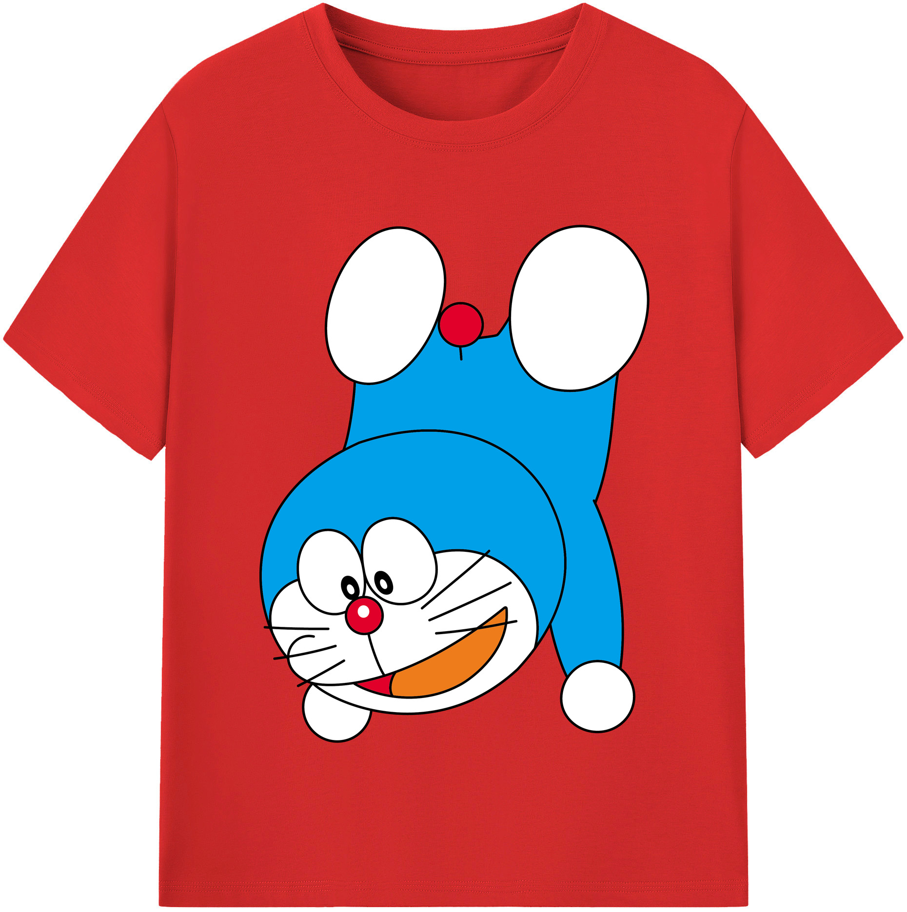 （画像用） ドラえもん Doraemon レディースカジュアルプリントTシャツ（綿100％）