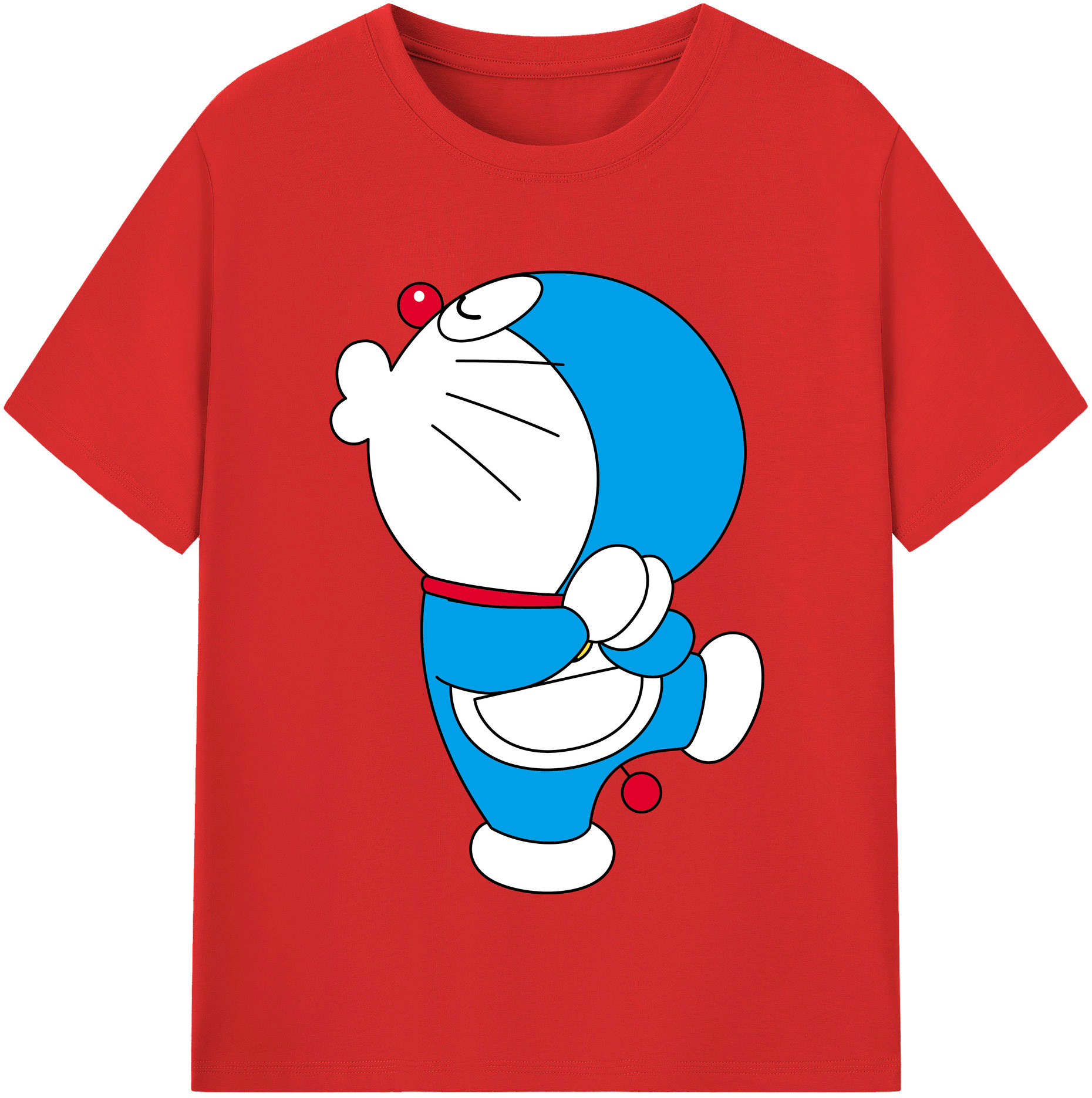 （画像用） ドラえもん Doraemon レディースカジュアルプリントTシャツ（綿100％）