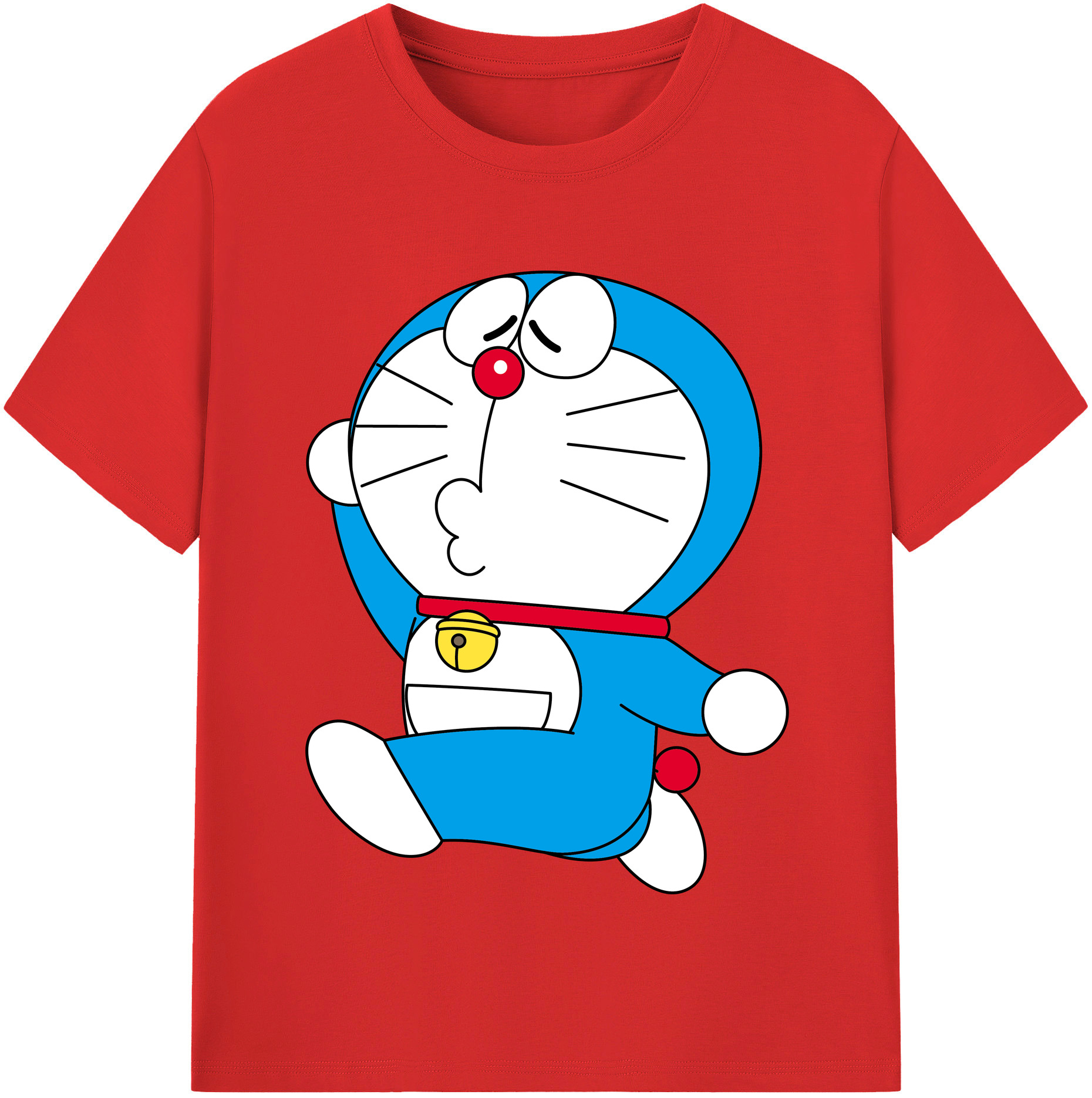（画像用） ドラえもん Doraemon レディースカジュアルプリントTシャツ（綿100％）
