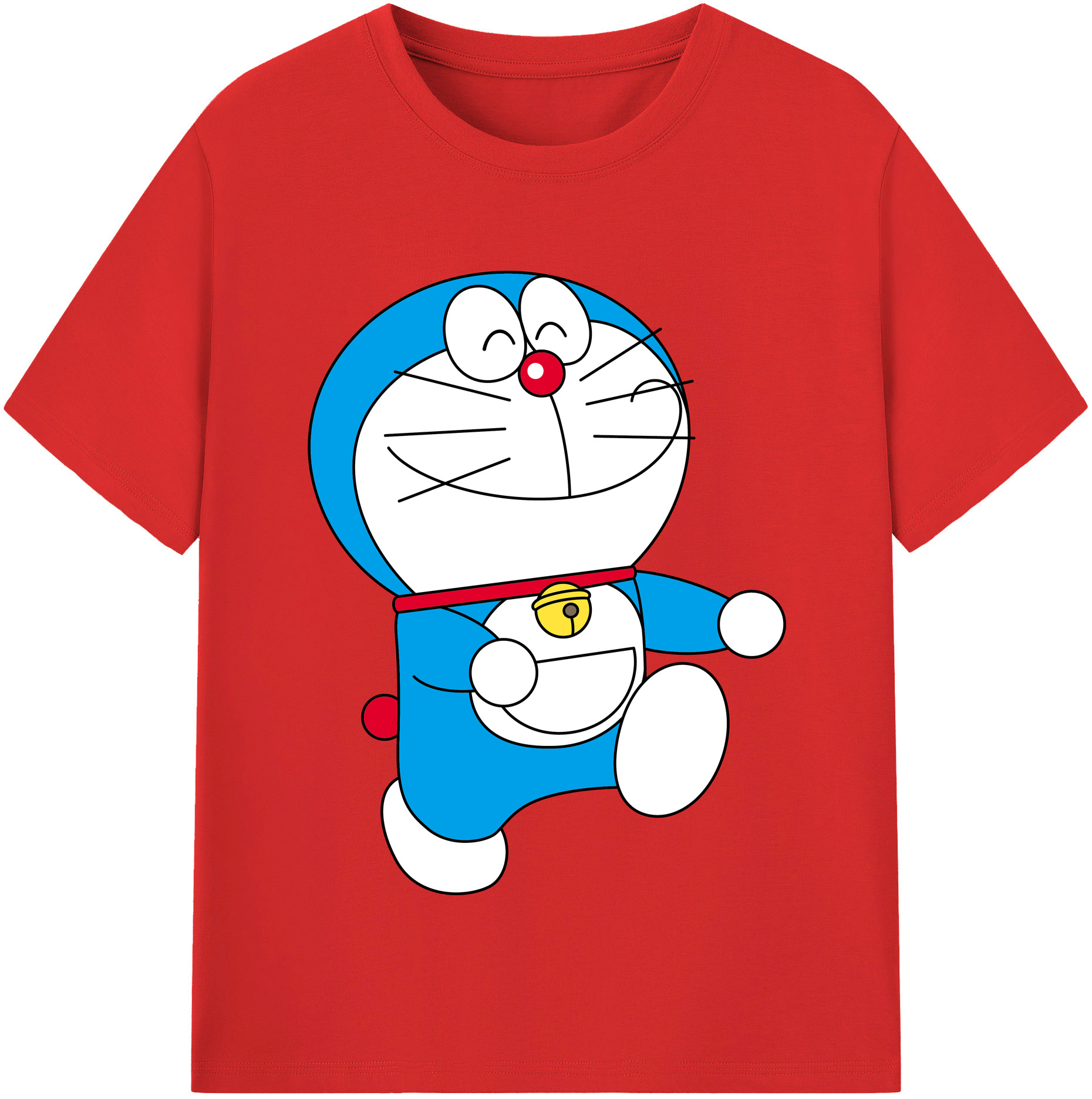 （画像用） ドラえもん Doraemon レディースカジュアルプリントTシャツ（綿100％）