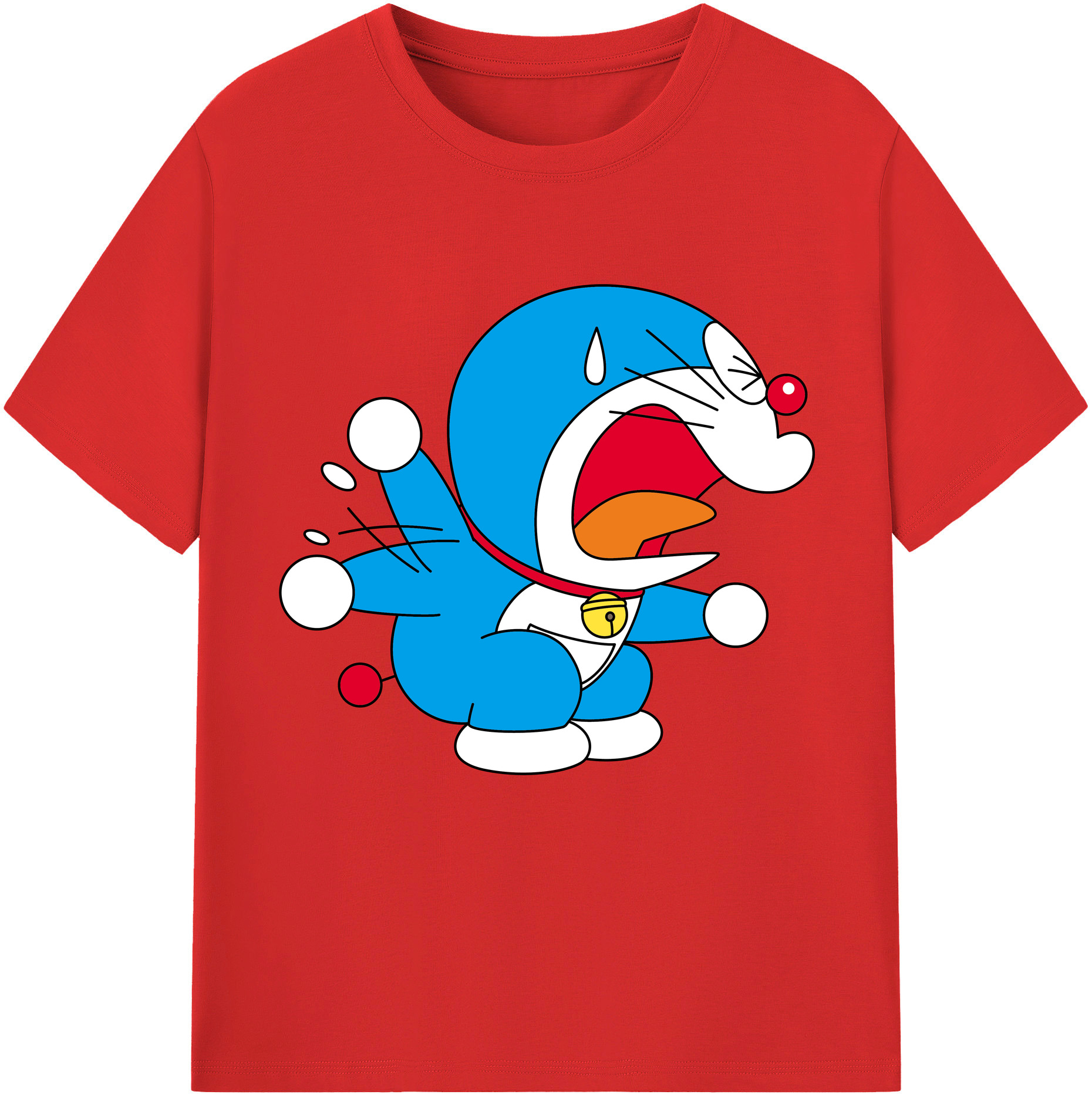 （画像用） ドラえもん Doraemon レディースカジュアルプリントTシャツ（綿100％）