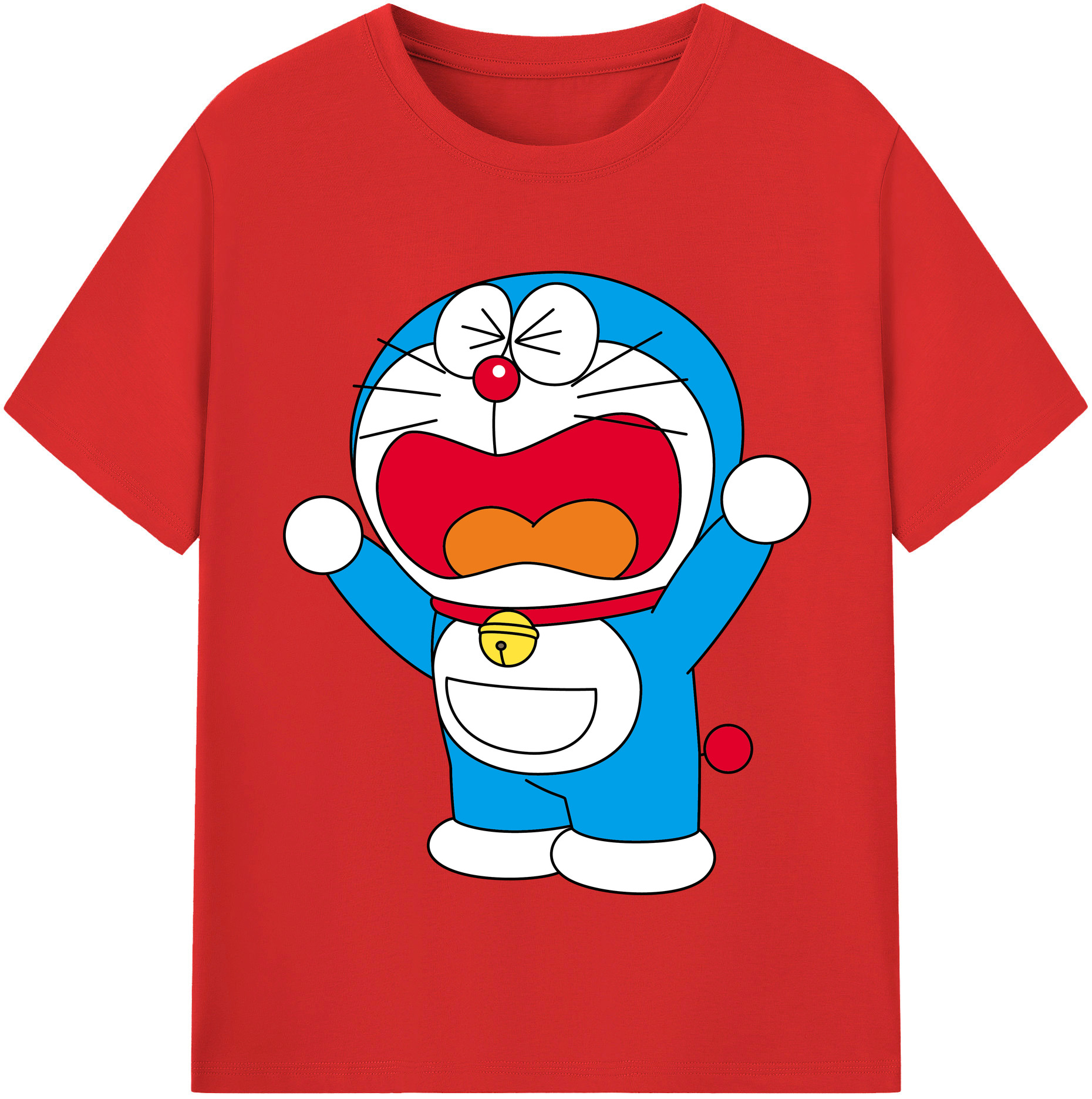 （画像用） ドラえもん Doraemon レディースカジュアルプリントTシャツ（綿100％）