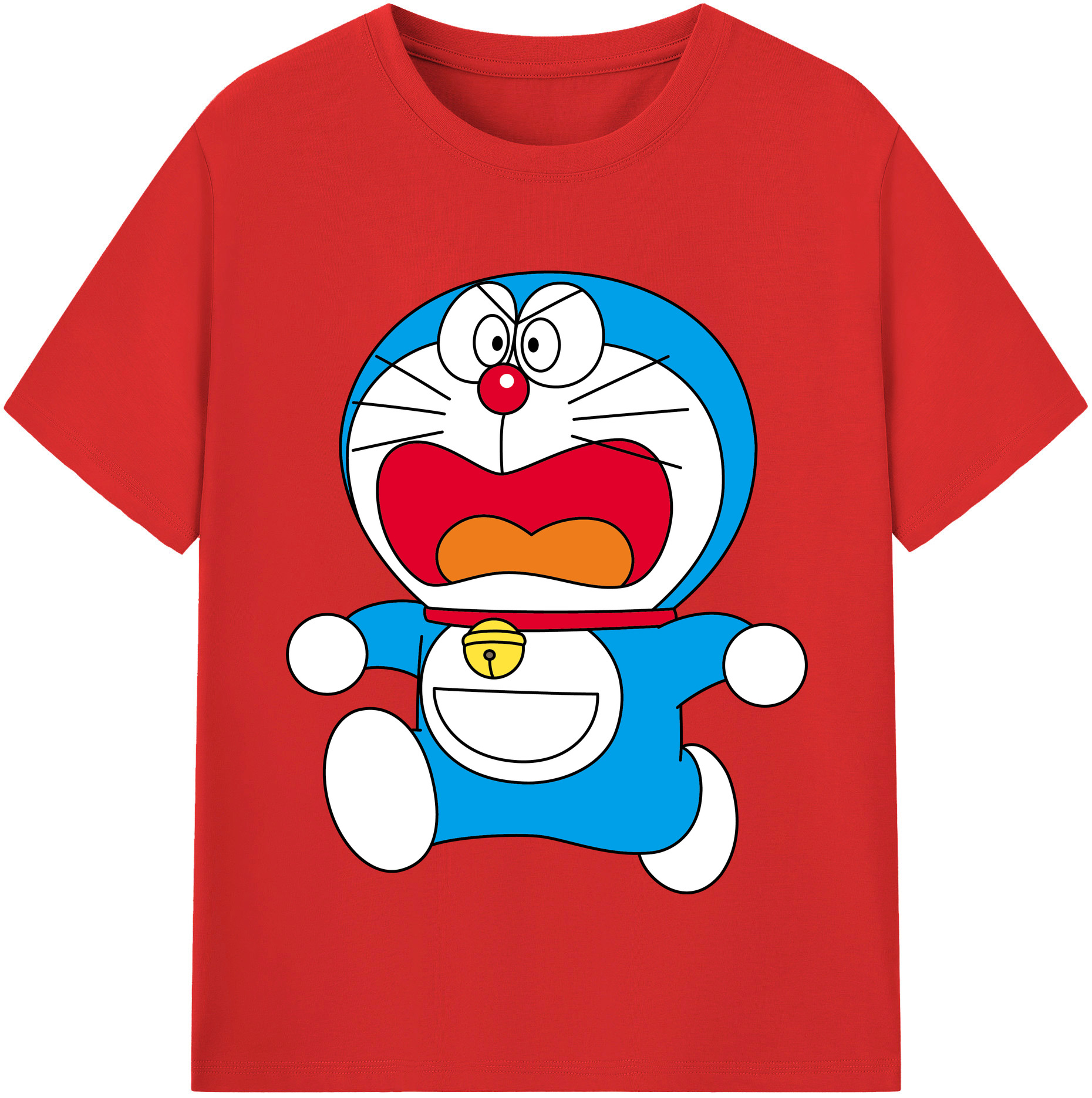（画像用） ドラえもん Doraemon レディースカジュアルプリントTシャツ（綿100％）