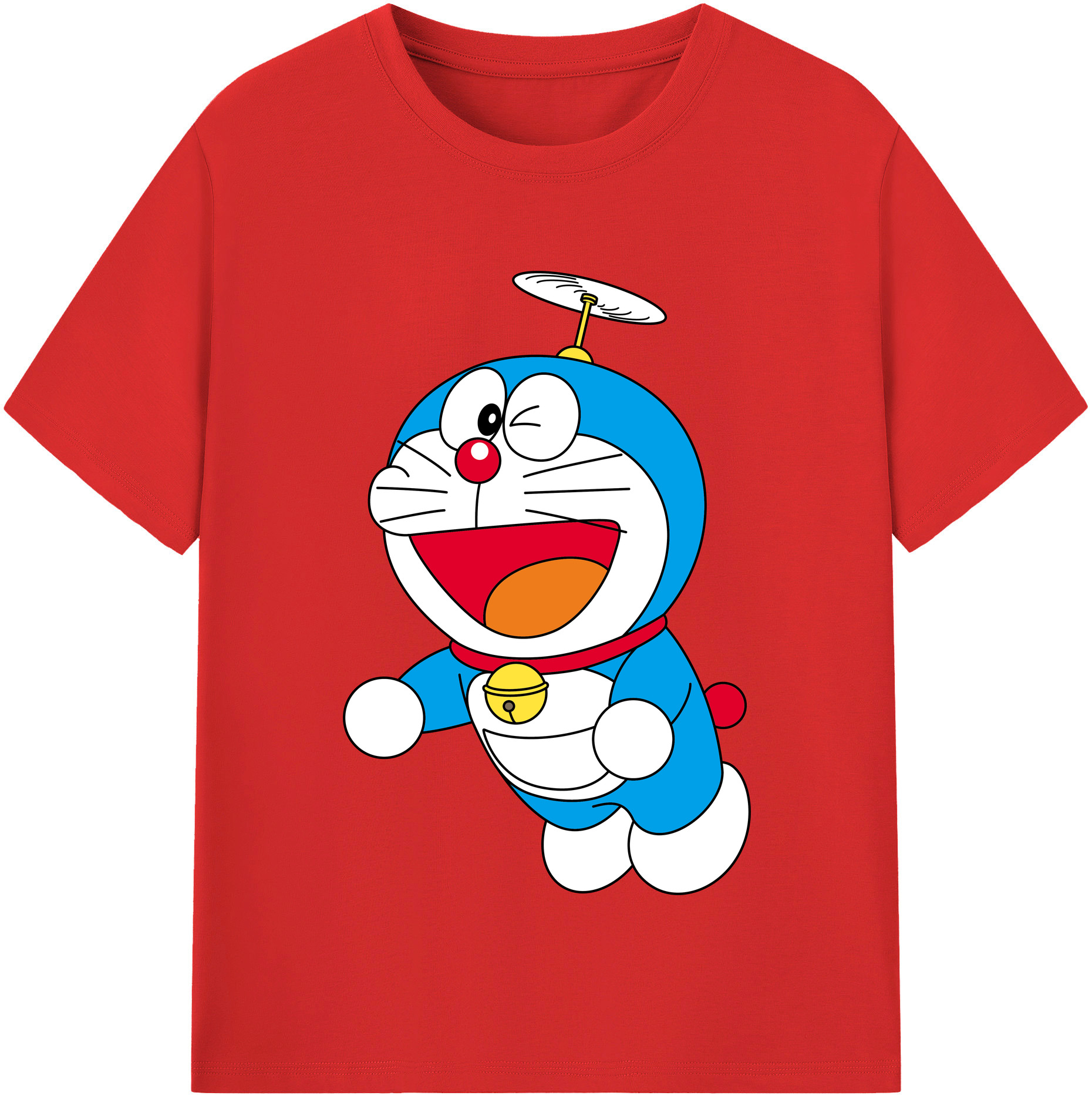（画像用） ドラえもん Doraemon レディースカジュアルプリントTシャツ（綿100％）