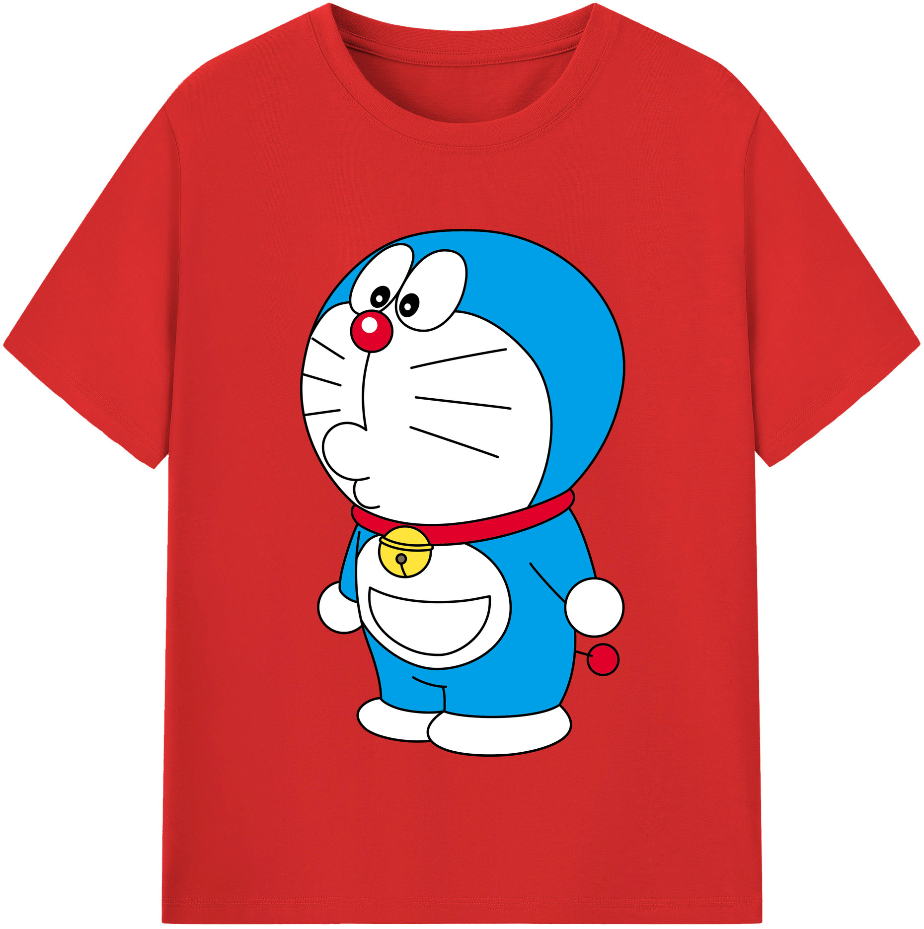 （画像用） ドラえもん Doraemon レディースカジュアルプリントTシャツ（綿100％）