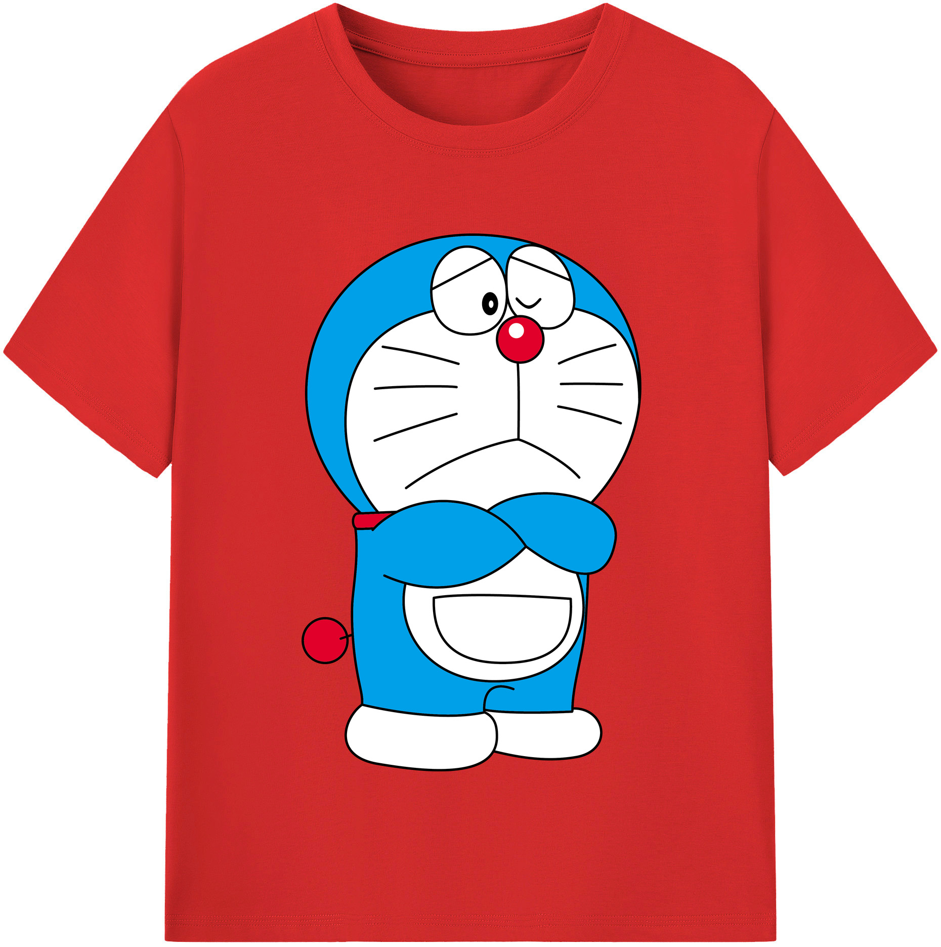 （画像用） ドラえもん Doraemon レディースカジュアルプリントTシャツ（綿100％）