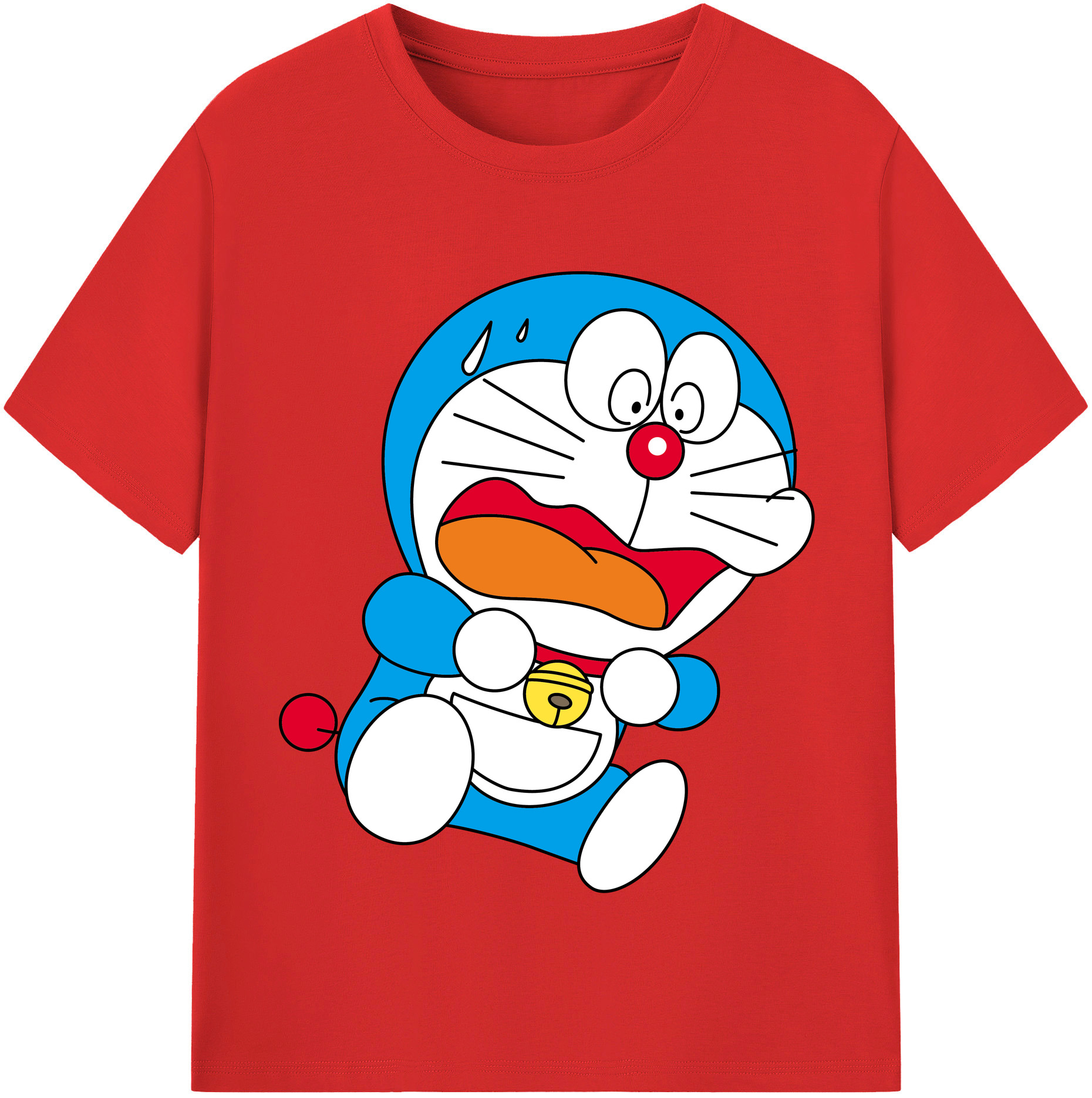 （画像用） ドラえもん Doraemon レディースカジュアルプリントTシャツ（綿100％）
