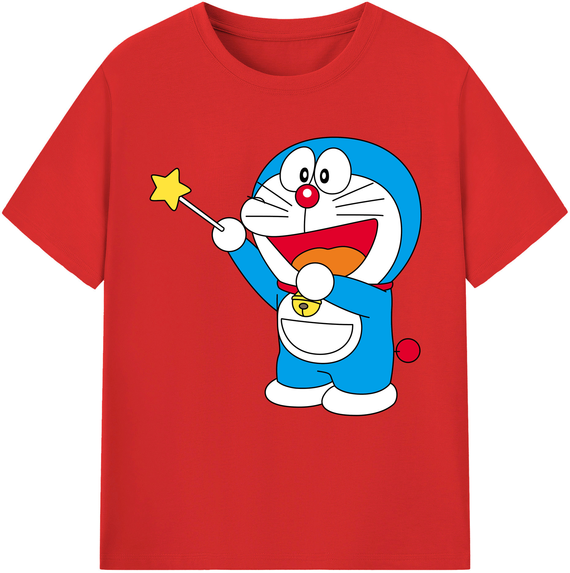 （画像用） ドラえもん Doraemon レディースカジュアルプリントTシャツ（綿100％）