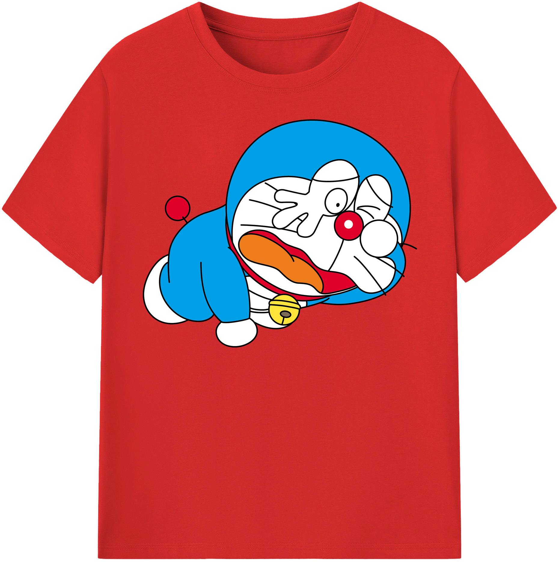 （画像用） ドラえもん Doraemon レディースカジュアルプリントTシャツ（綿100％）