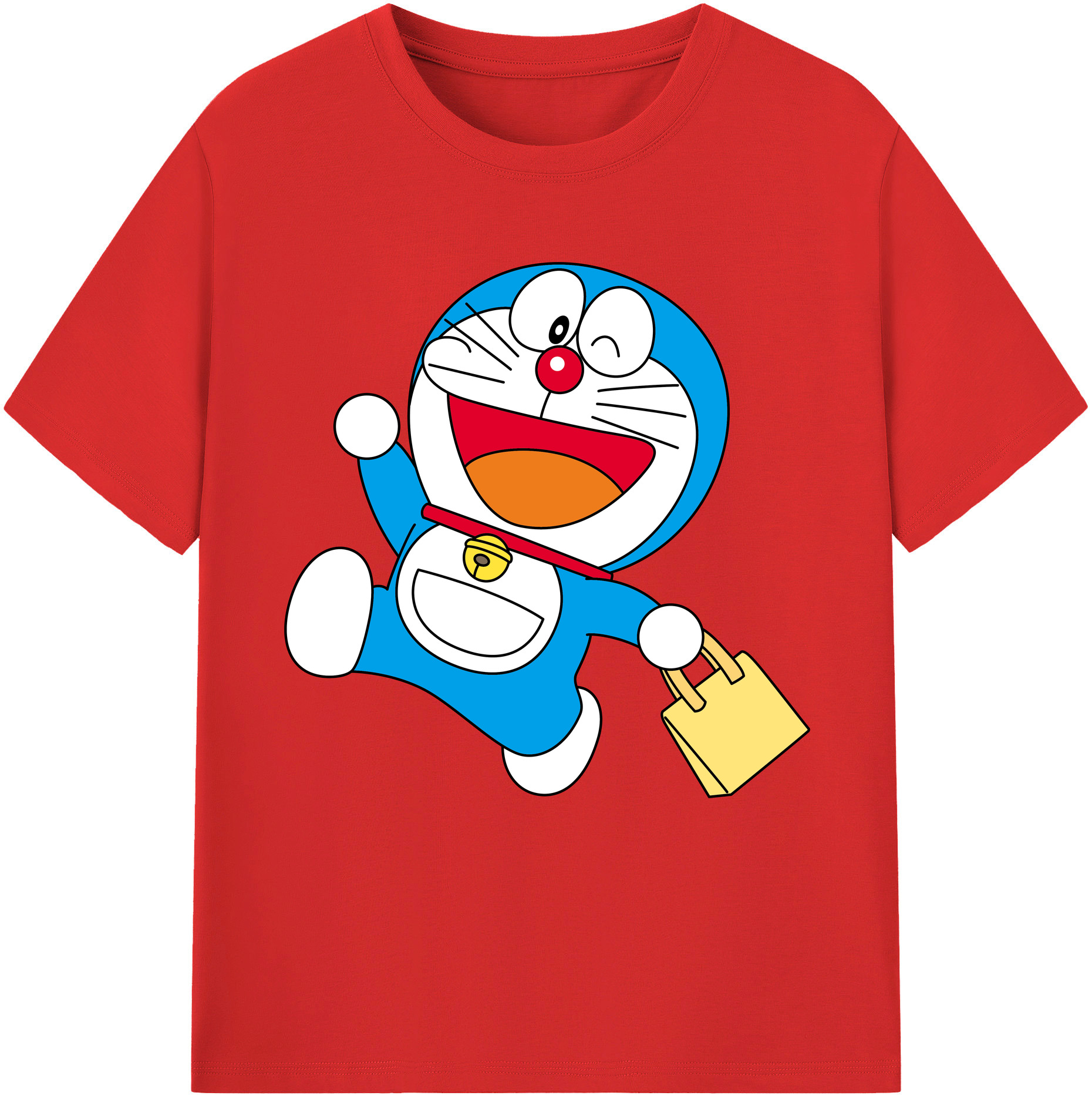 （画像用） ドラえもん Doraemon レディースカジュアルプリントTシャツ（綿100％）