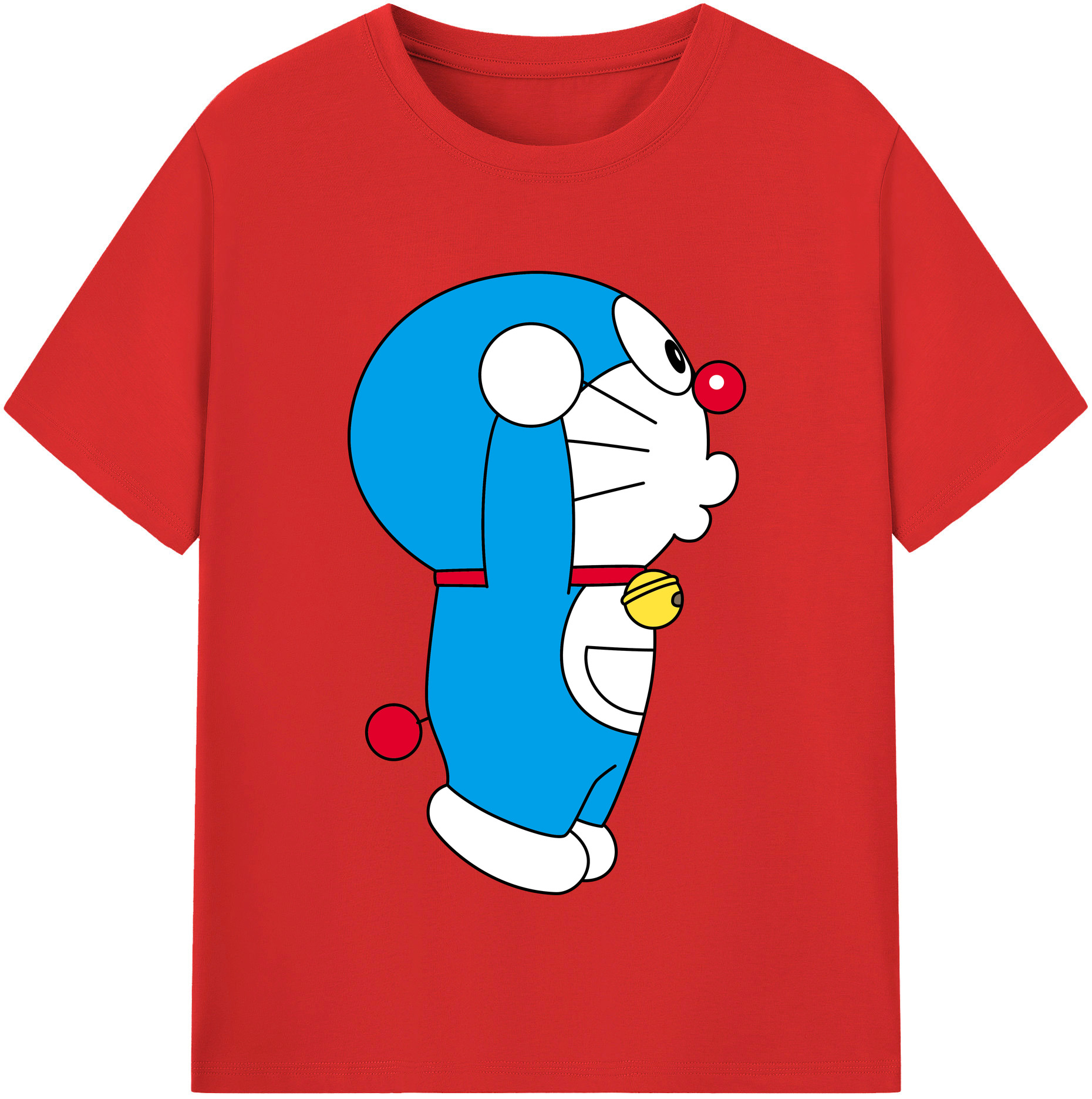 （画像用） ドラえもん Doraemon レディースカジュアルプリントTシャツ（綿100％）