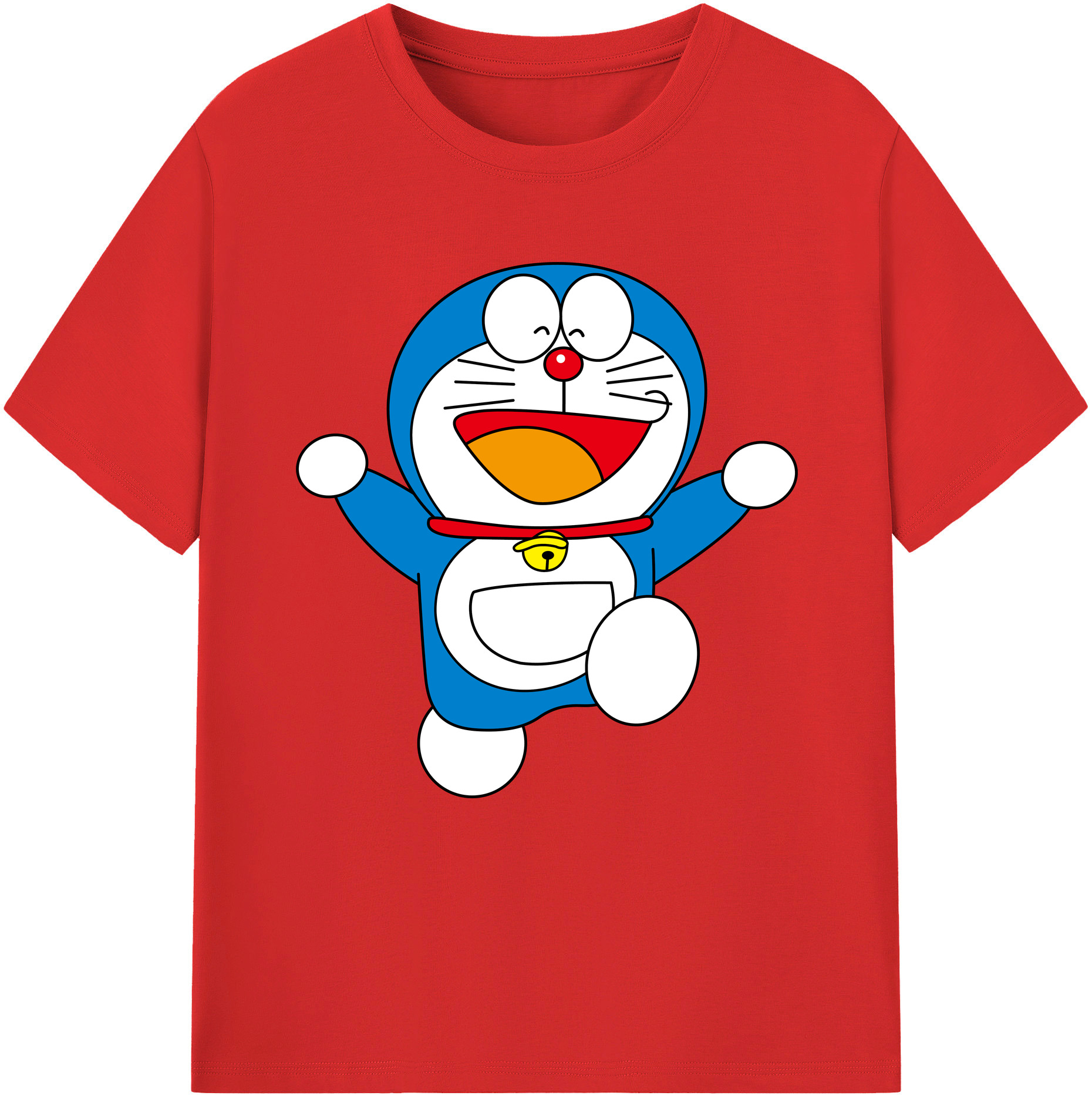 （画像用） ドラえもん Doraemon レディースカジュアルプリントTシャツ（綿100％）