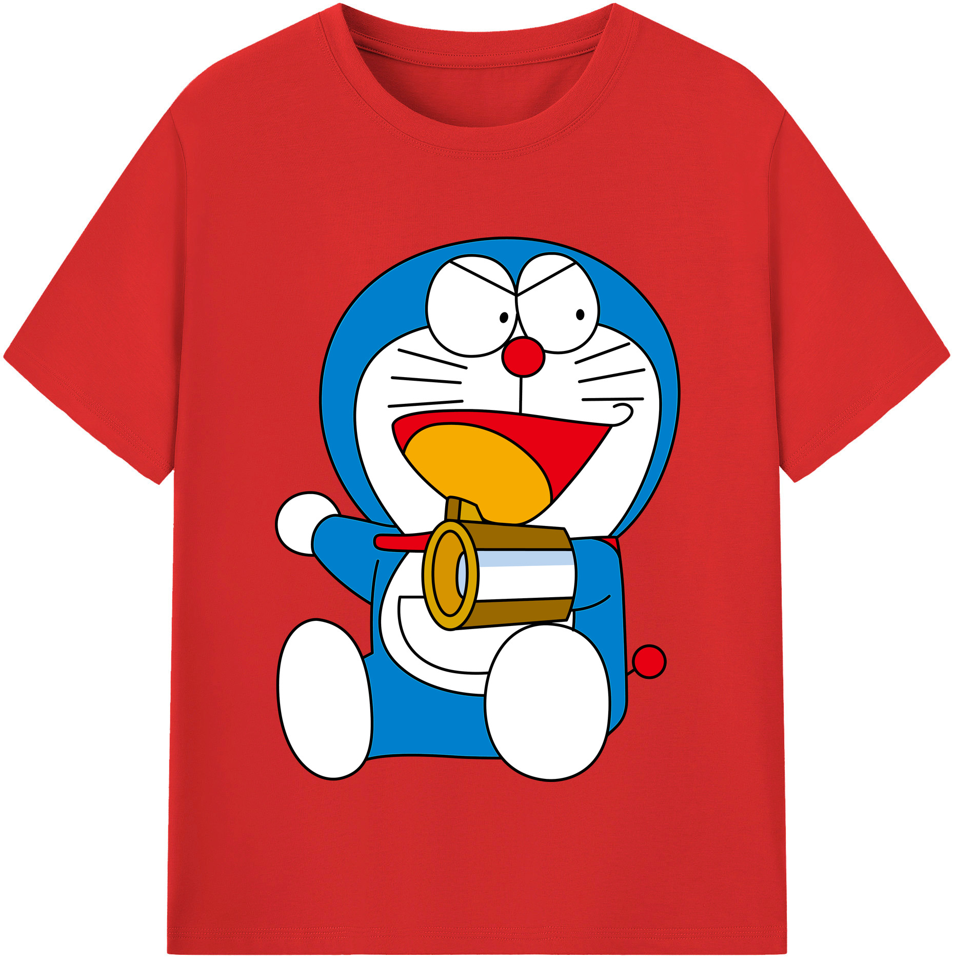 （画像用） ドラえもん Doraemon レディースカジュアルプリントTシャツ（綿100％）