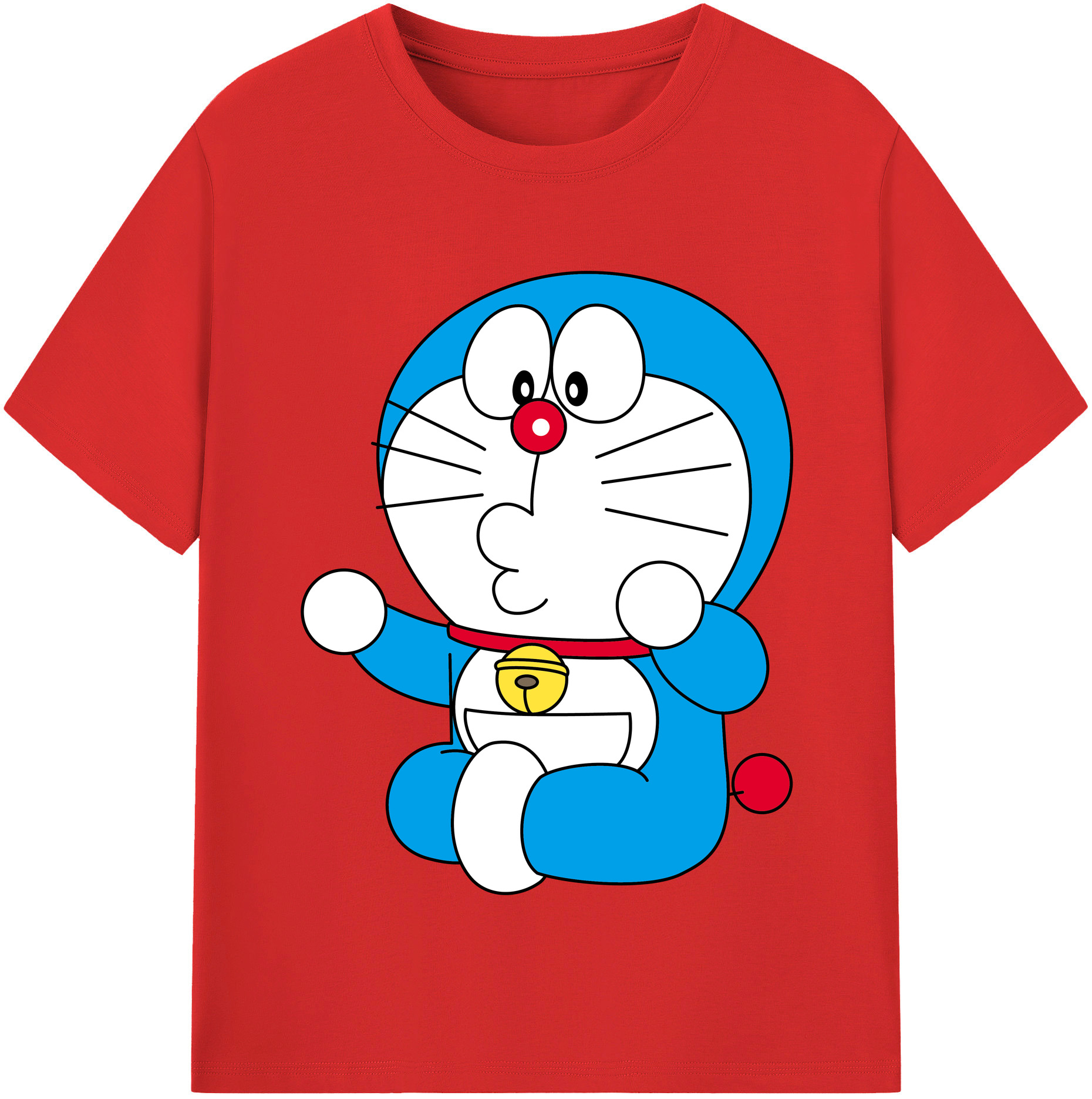 （画像用） ドラえもん Doraemon レディースカジュアルプリントTシャツ（綿100％）