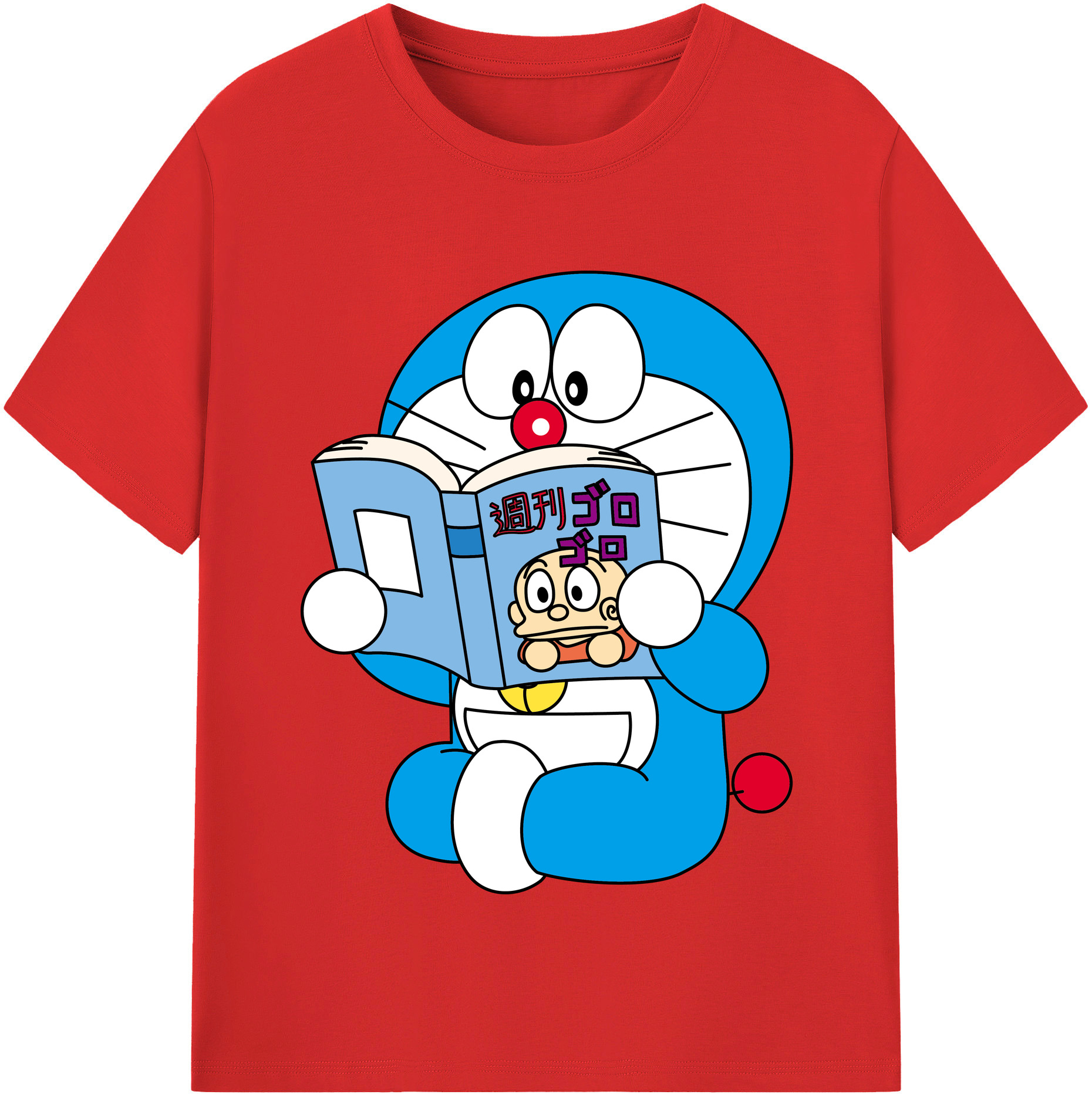 （画像用） ドラえもん Doraemon レディースカジュアルプリントTシャツ（綿100％）