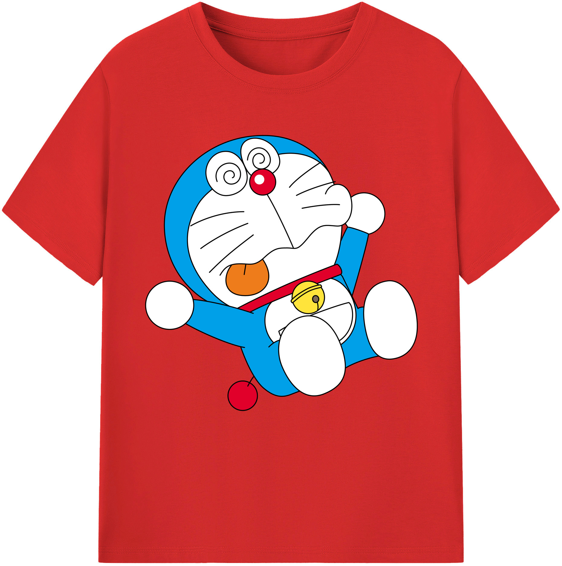 （画像用） ドラえもん Doraemon レディースカジュアルプリントTシャツ（綿100％）