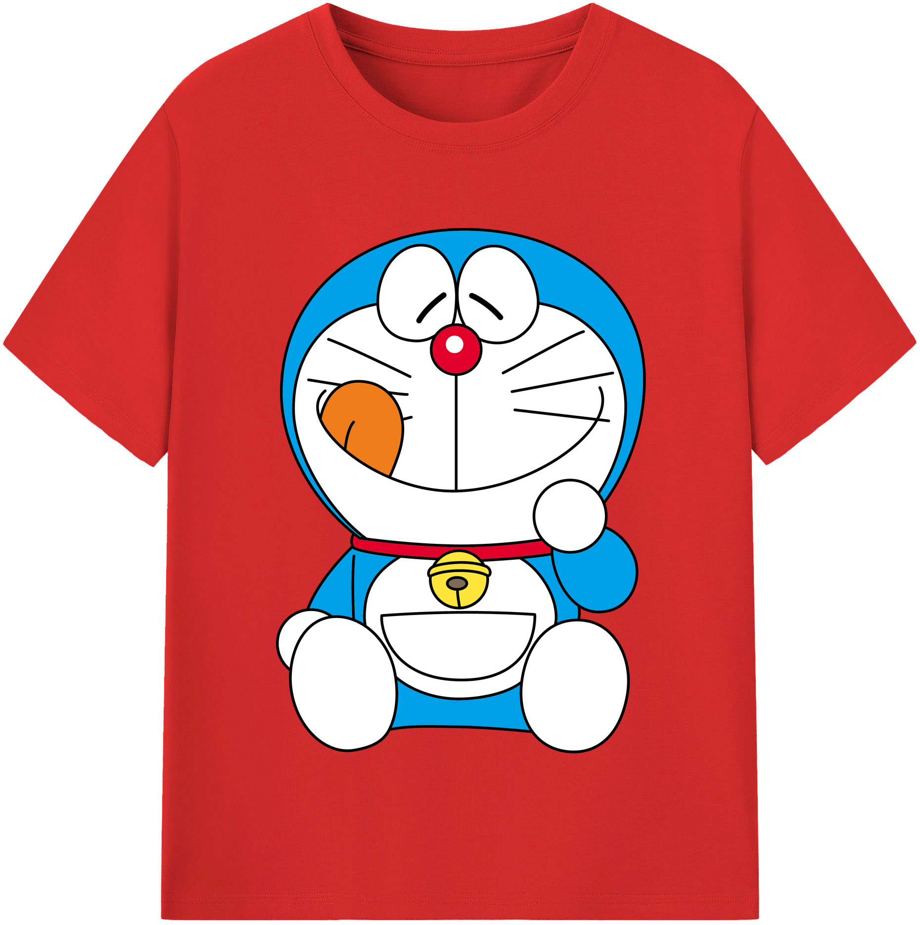（画像用） ドラえもん Doraemon レディースカジュアルプリントTシャツ（綿100％）