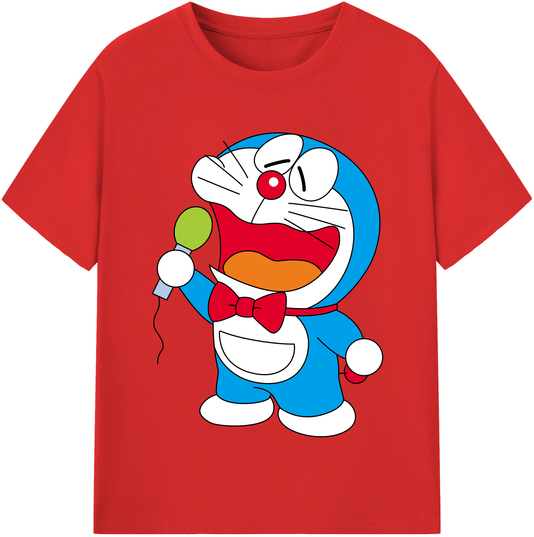 （画像用） ドラえもん Doraemon レディースカジュアルプリントTシャツ（綿100％）
