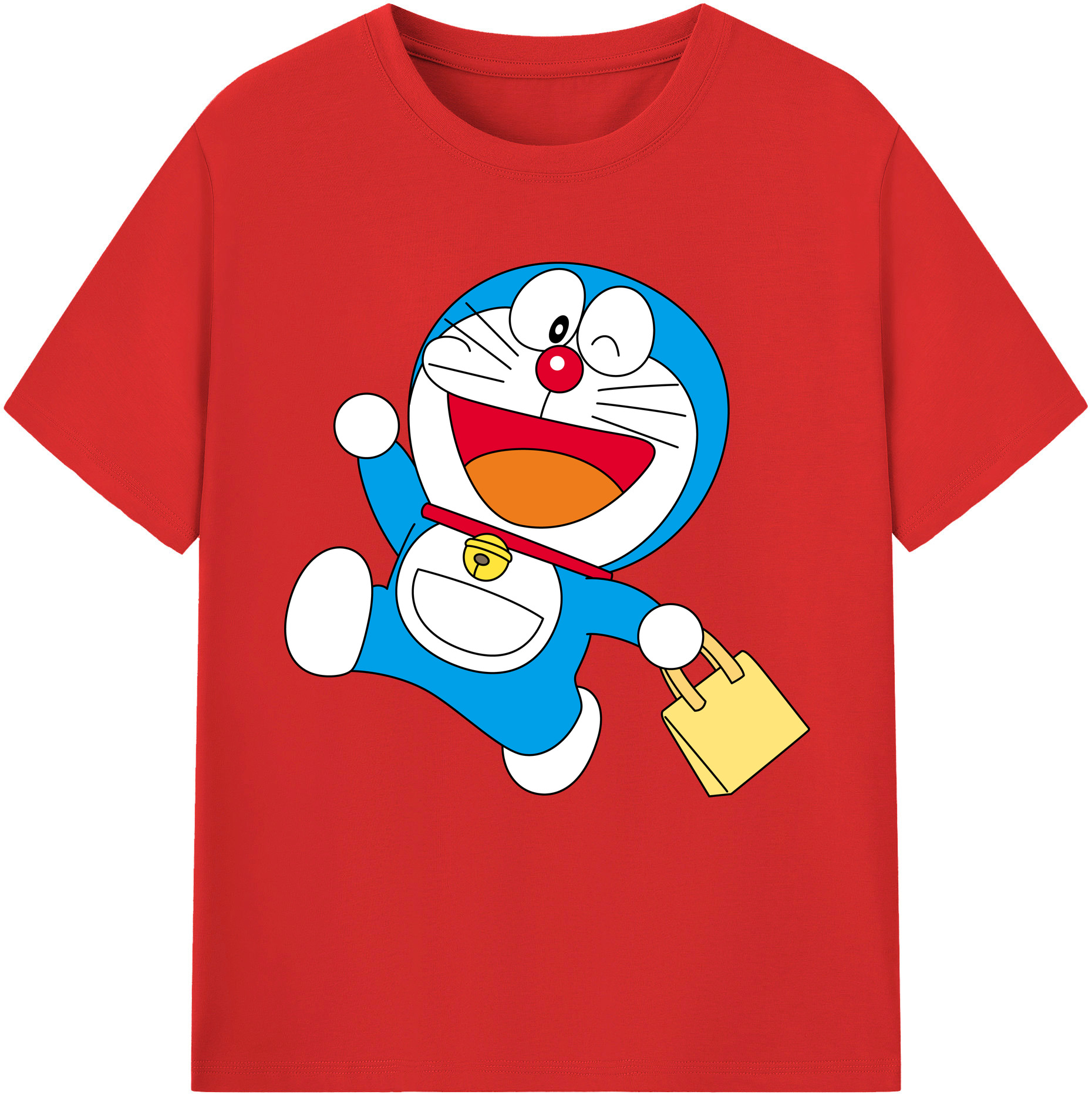 （画像用） ドラえもん Doraemon レディースカジュアルプリントTシャツ（綿100％）