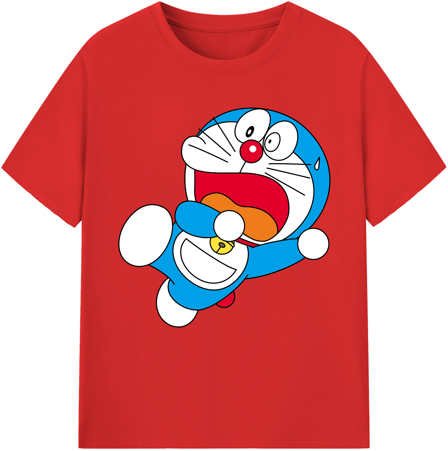 （画像用） ドラえもん Doraemon レディースカジュアルプリントTシャツ（綿100％）
