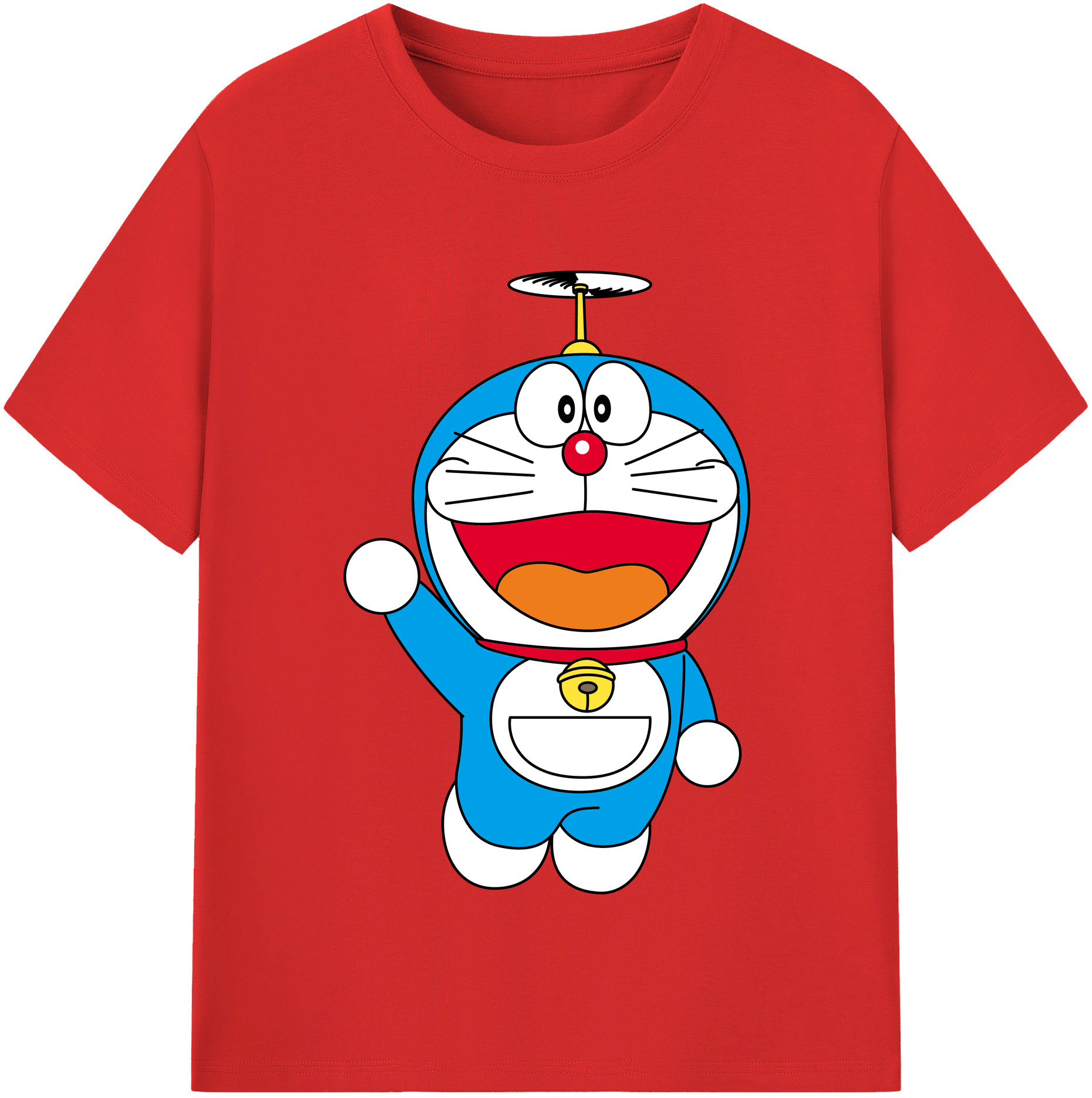 （画像用） ドラえもん Doraemon レディースカジュアルプリントTシャツ（綿100％）