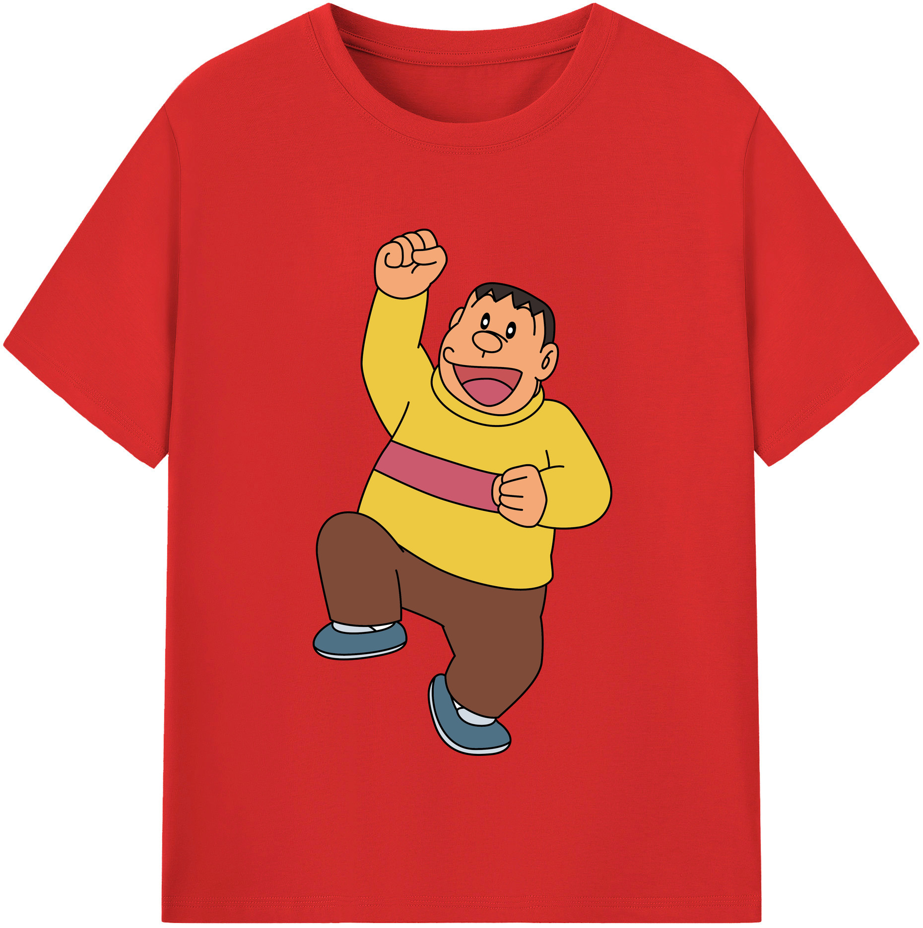 （画像用） ドラえもん 剛田武 Doraemon Gouta Takeshi レディースカジュアルプリントTシャツ（綿100％）